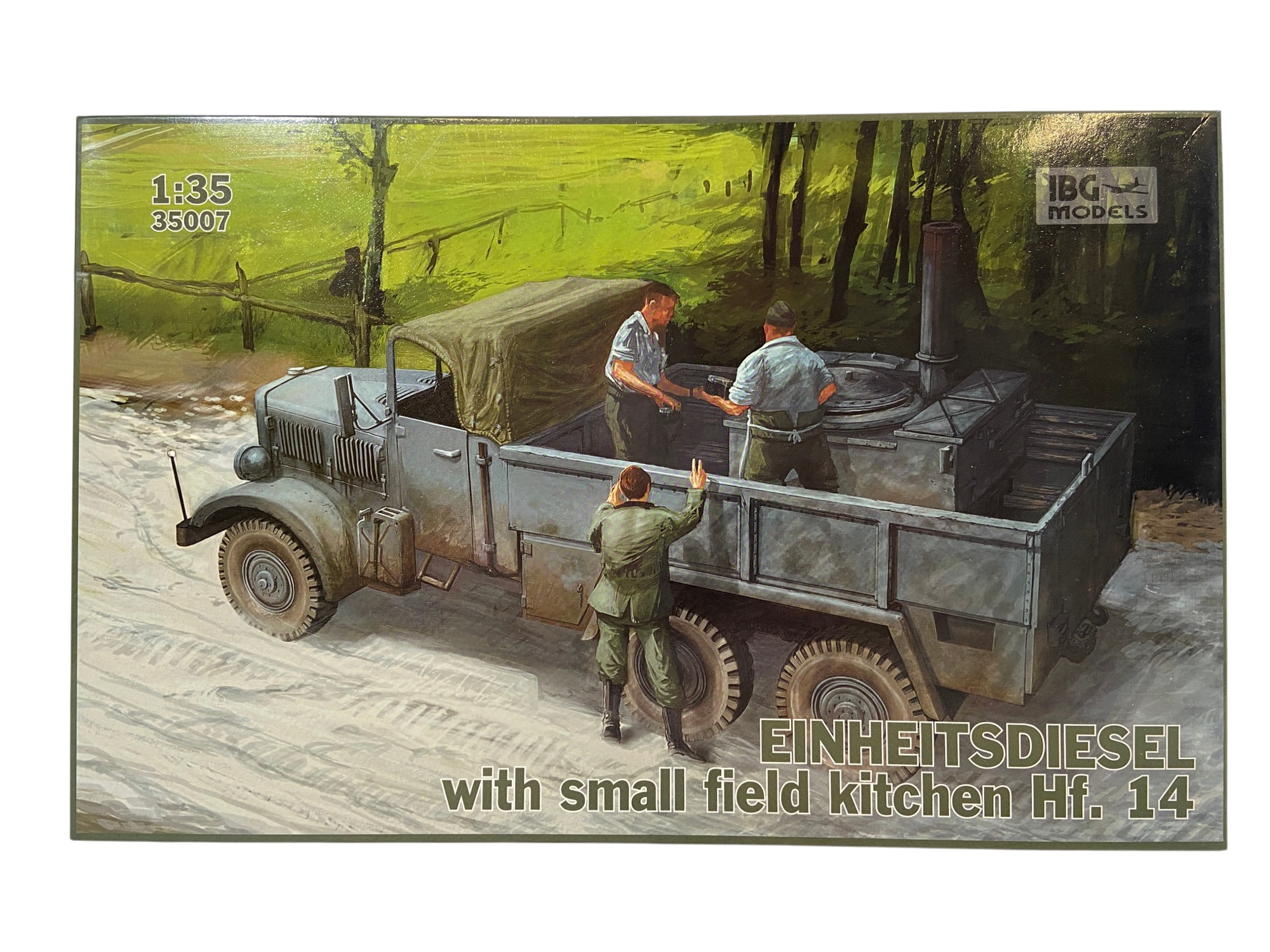 IBG Models 1:35 Einheitsdiesel with small field kitchen Hf. 14 35007