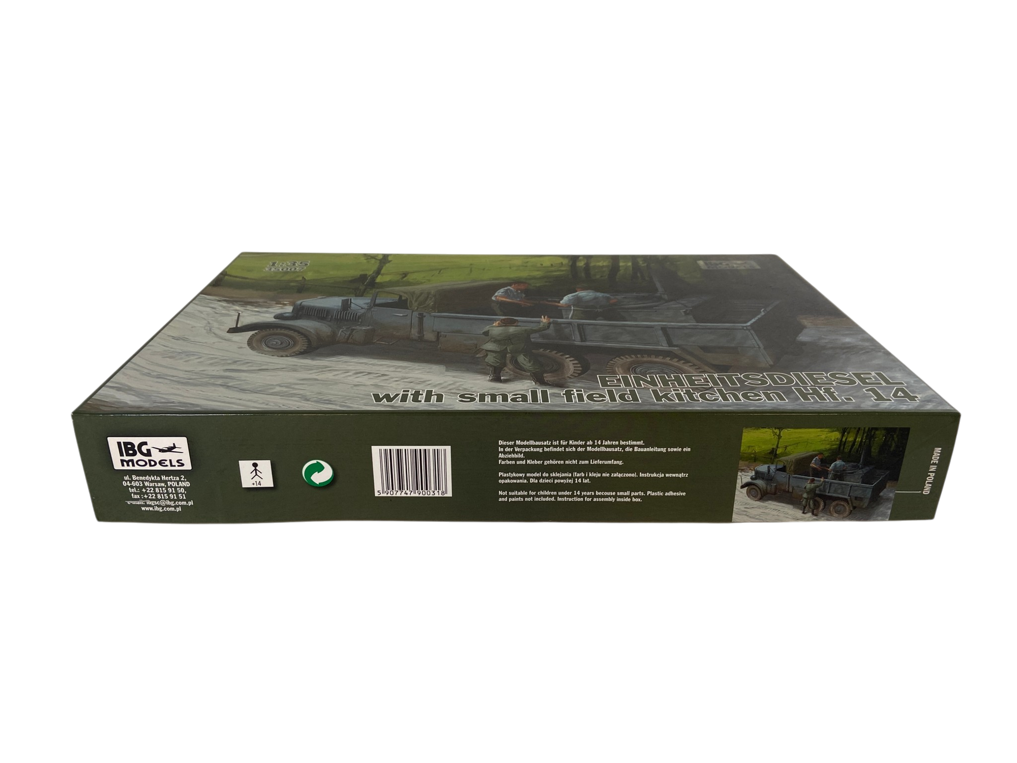 IBG Models 1:35 Einheitsdiesel with small field kitchen Hf. 14 35007