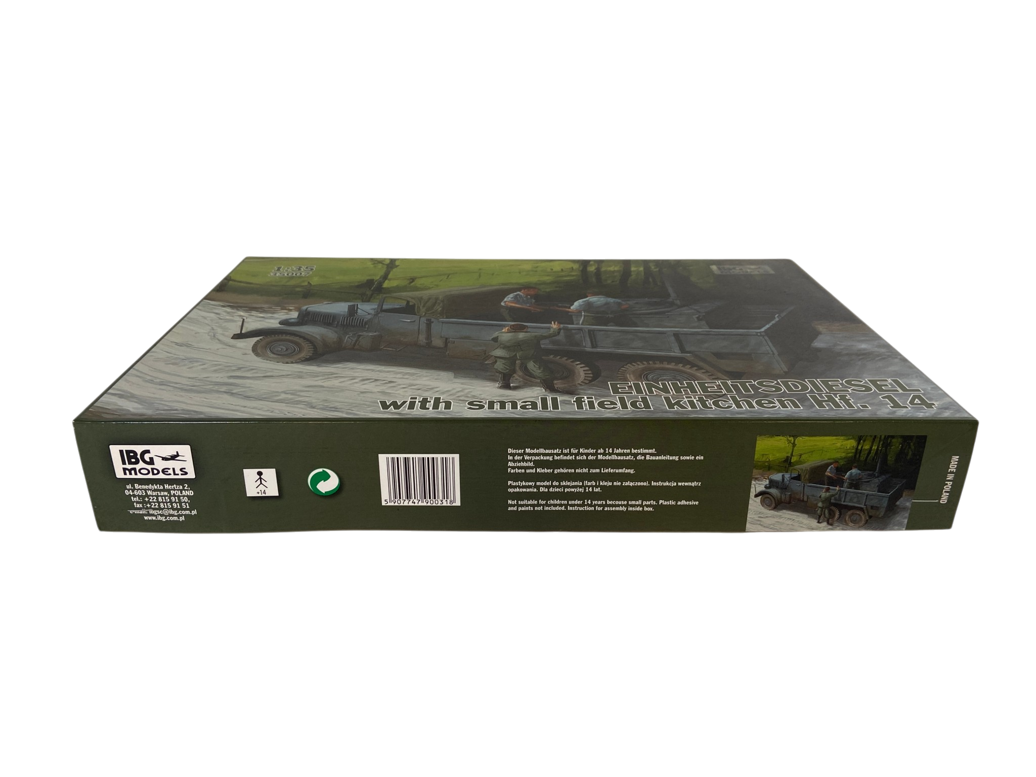 IBG Models 1:35 Einheitsdiesel with small field kitchen Hf. 14 35007