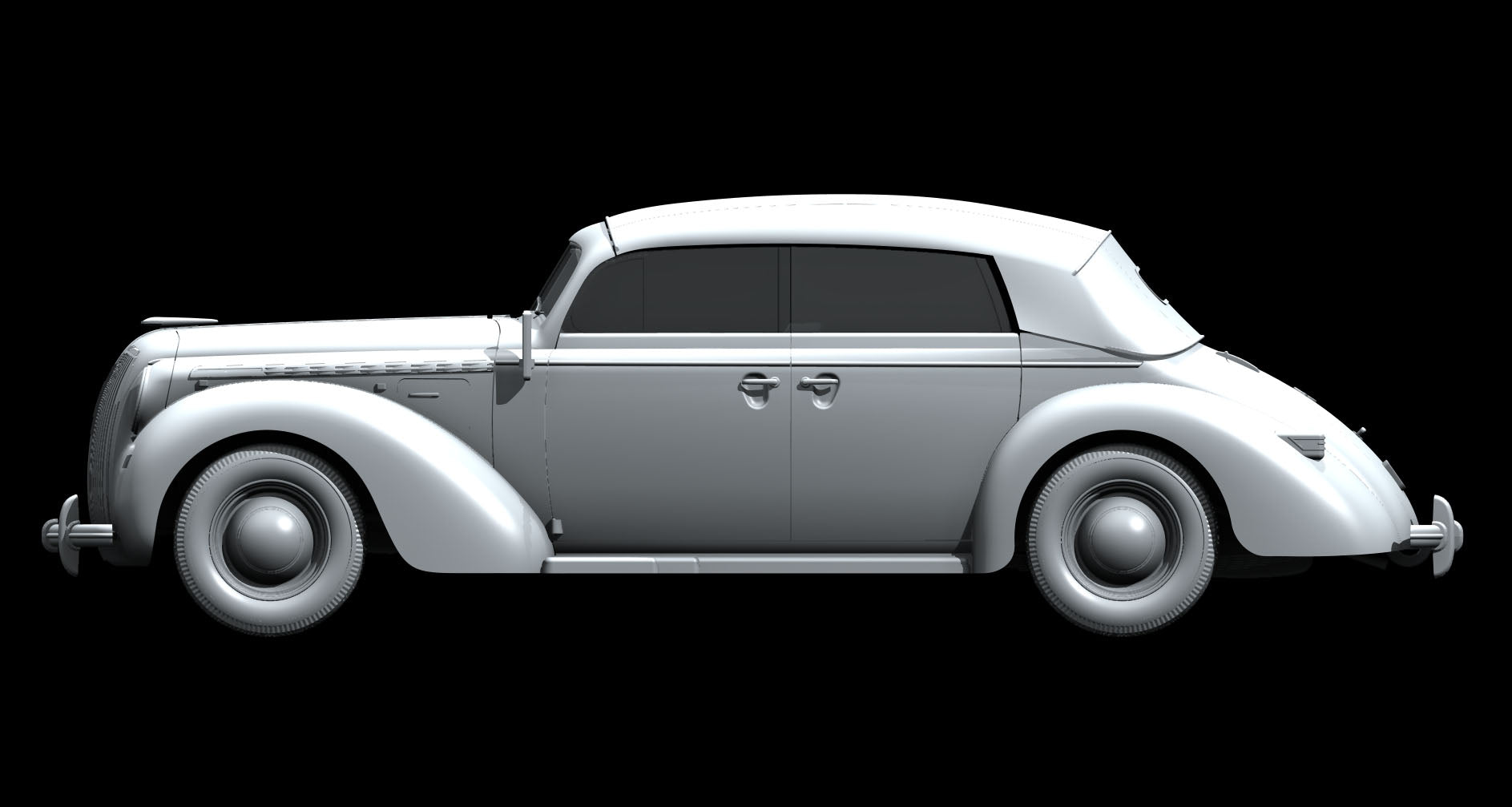 ICM 1:24 Opel Admiral Kabriolett WW2 German Passenger Car 24022