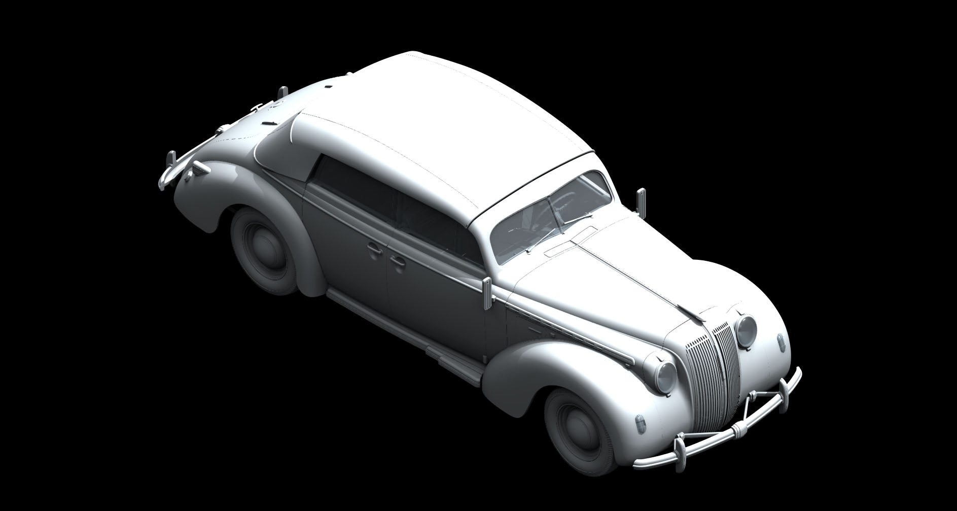 ICM 1:24 Opel Admiral Kabriolett WW2 German Passenger Car 24022