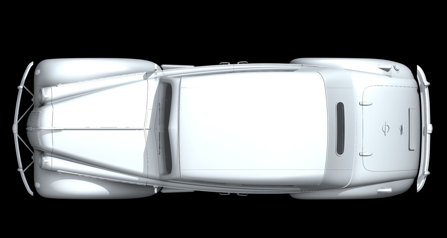 ICM 1:24 Opel Admiral Kabriolett WW2 German Passenger Car 24022