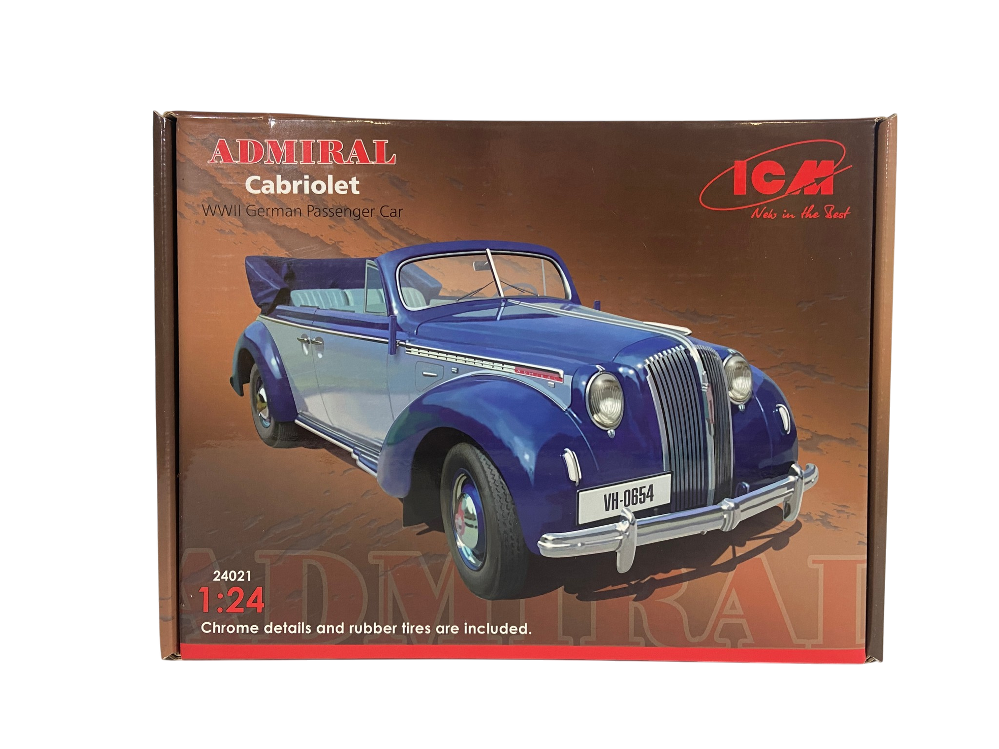 ICM 1:24 Admiral Cabriolet WWII German Passenger Car 24021