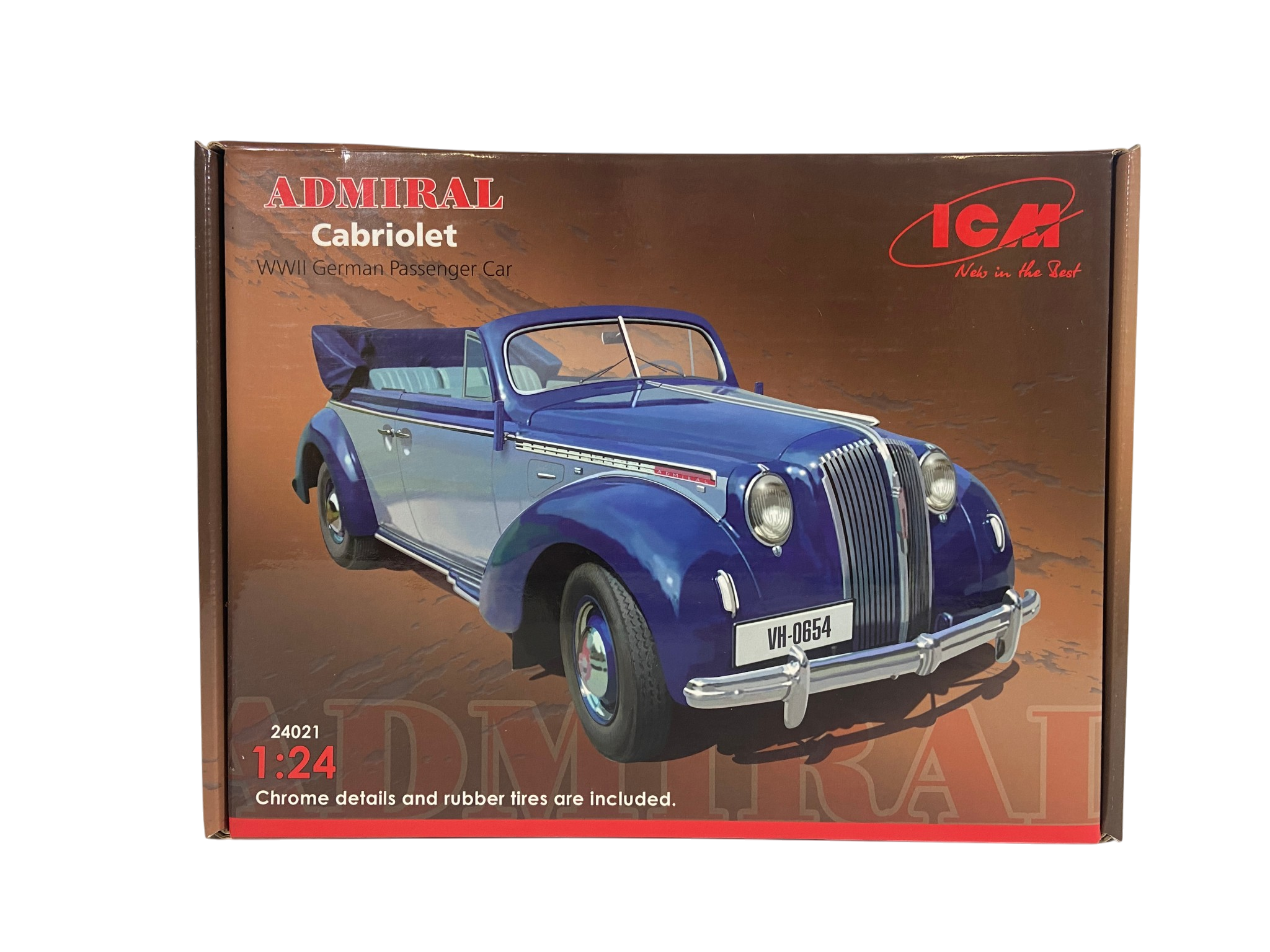 ICM 1:24 Admiral Cabriolet WWII German Passenger Car 24021