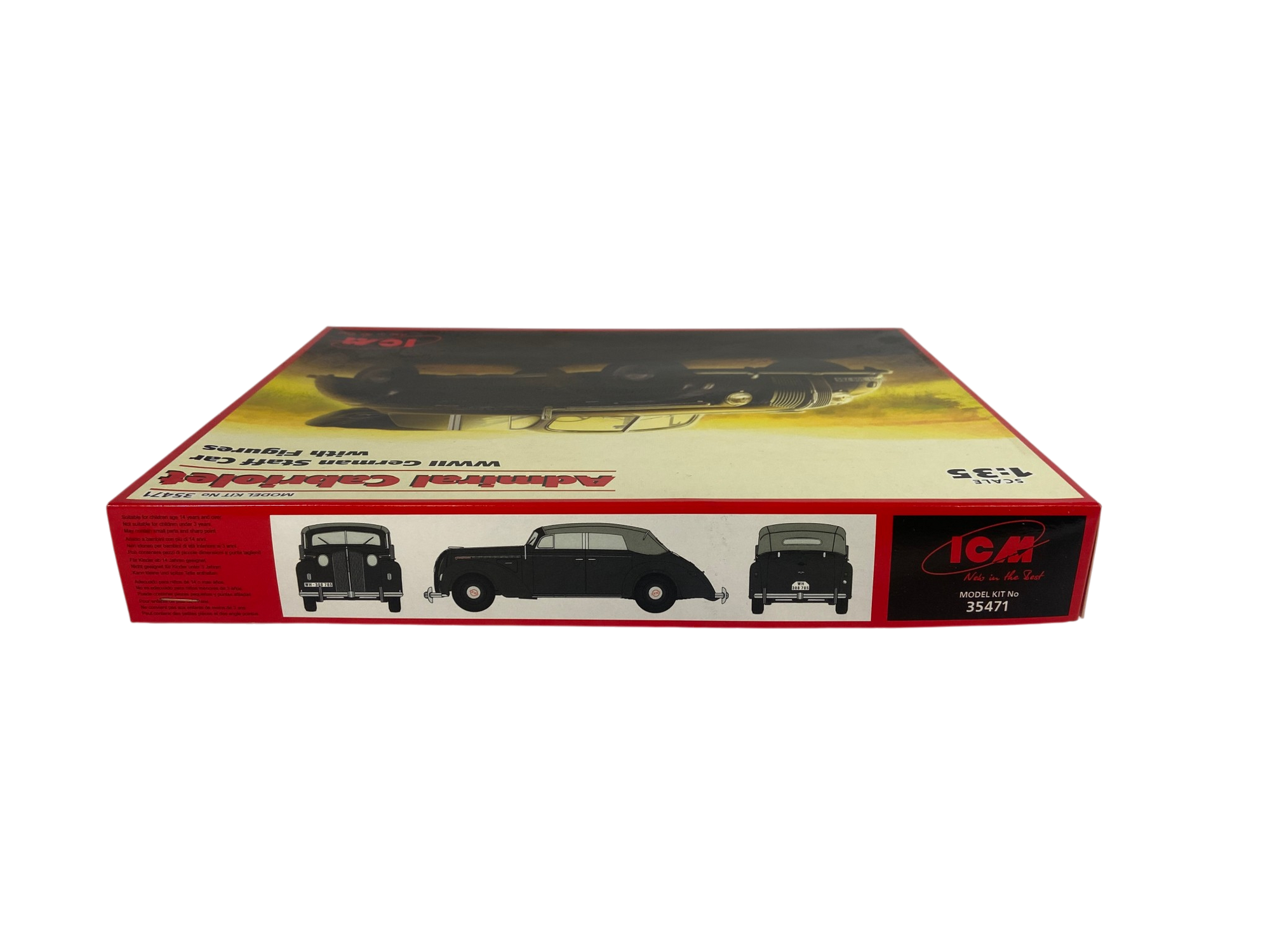 ICM 1:35 Admiral Cabriolet WWII German Staff Car with Figures 35471