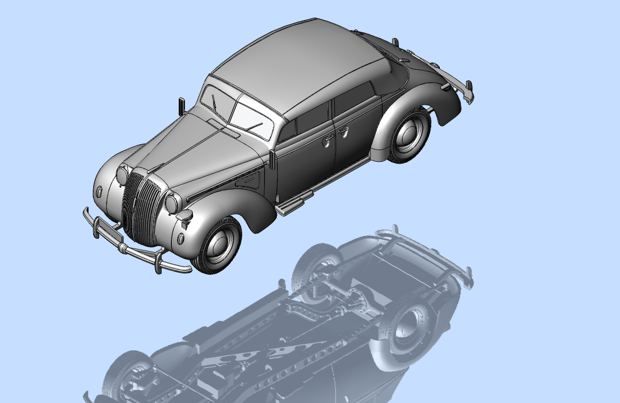 ICM 1:35 Admiral Cabriolet WWII German Staff Car with Figures 35471
