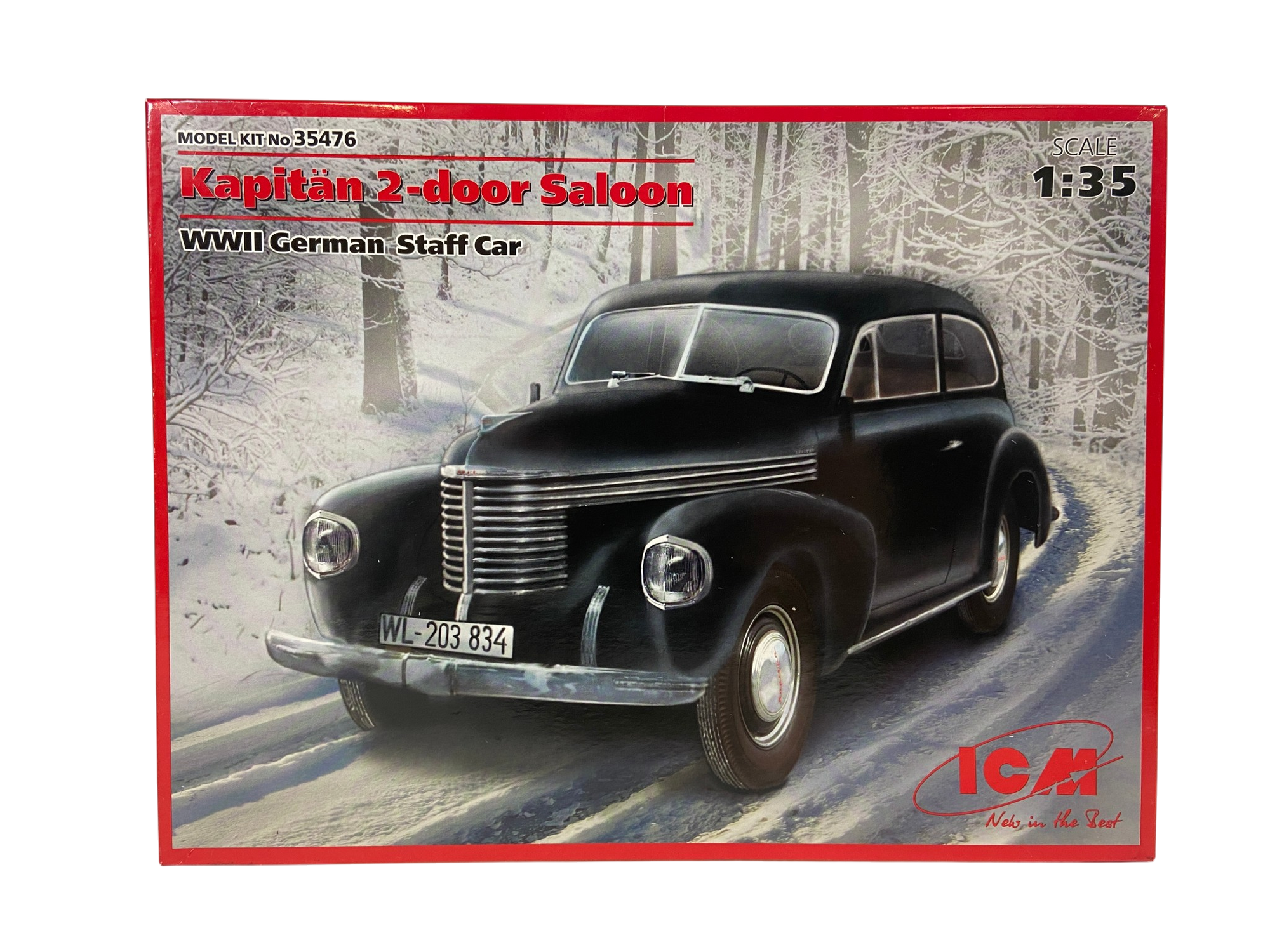 ICM 1:35 Kapitän 2-door Saloon WWII German Staff Car 35476