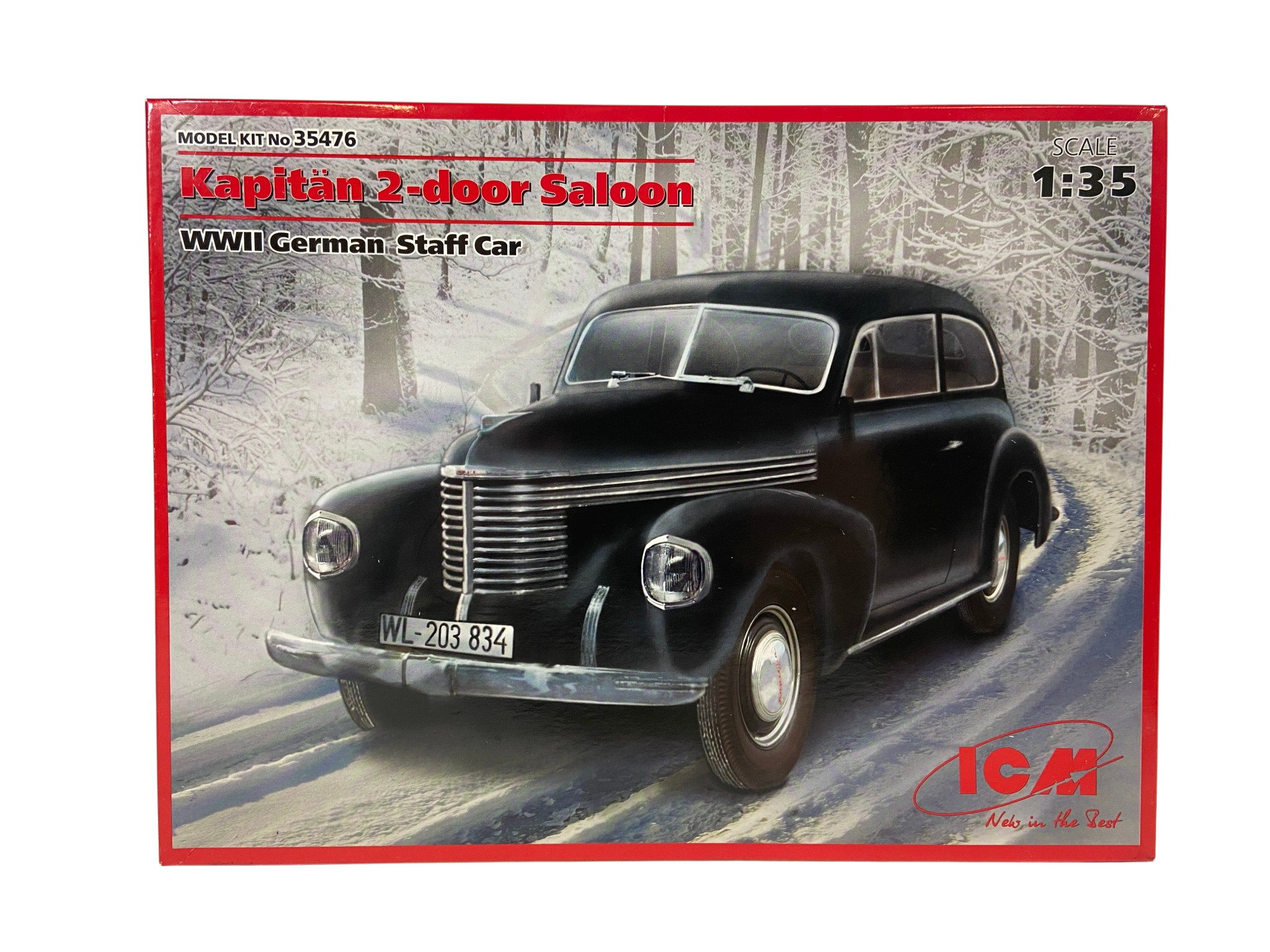 ICM 1:35 Kapitän 2-door Saloon WWII German Staff Car 35476