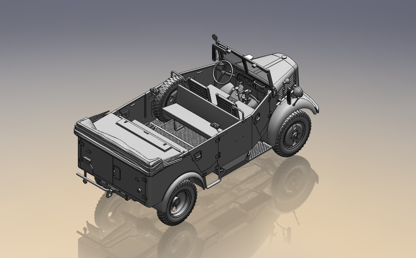 ICM 1:35 L1500A (Kfz.70) WWII German Personnel Car 35525