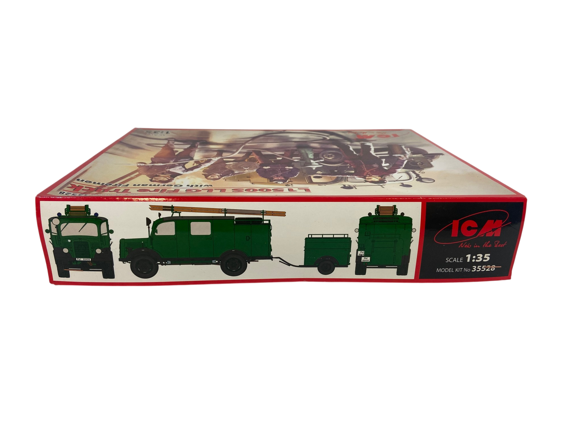 ICM 1:35 L1500S LLG Fire Truck with German Firemen 35528