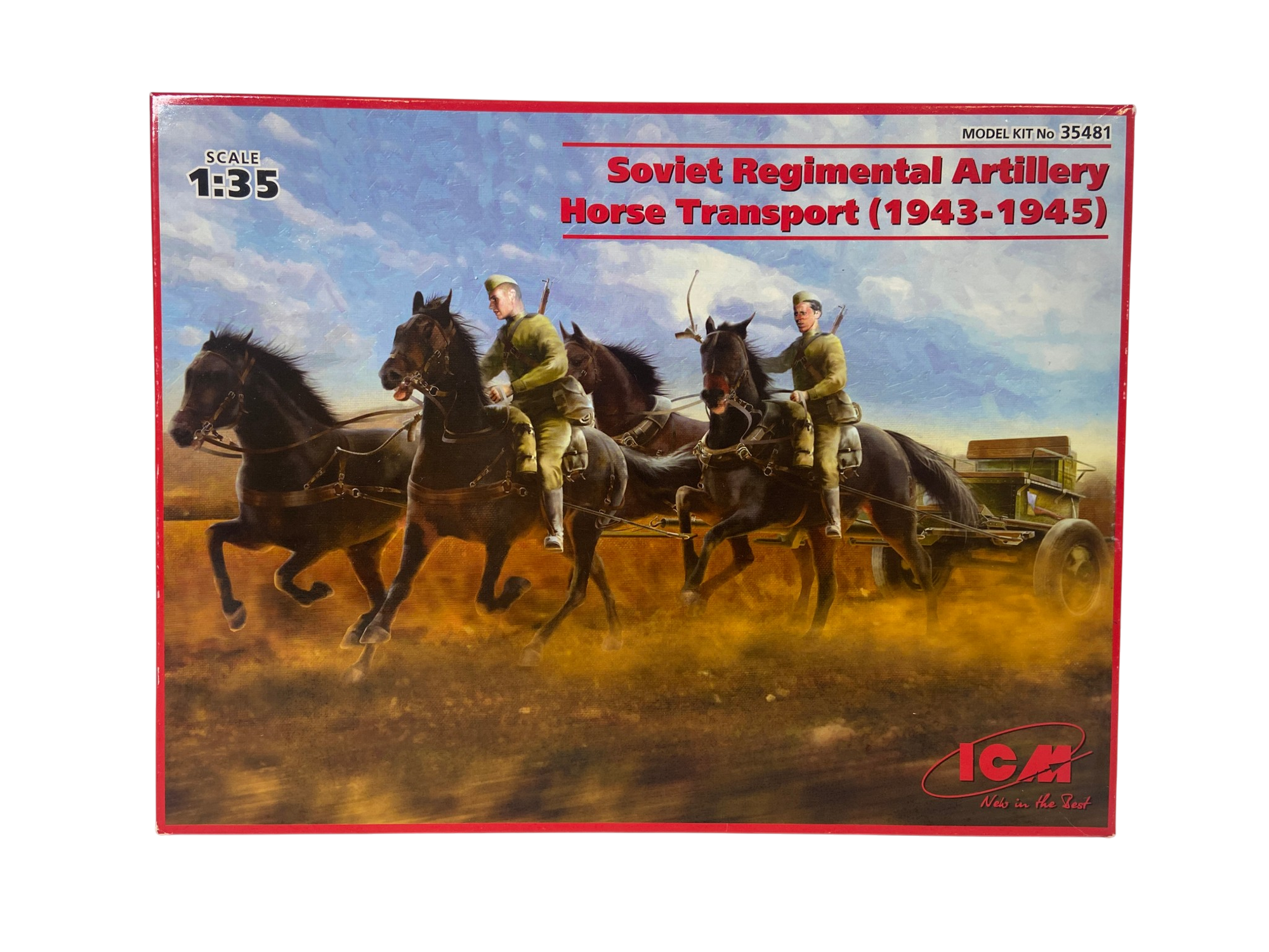 ICM 1:35 Soviet Regimental Artillery Horse Transport (1943-1945) 35481