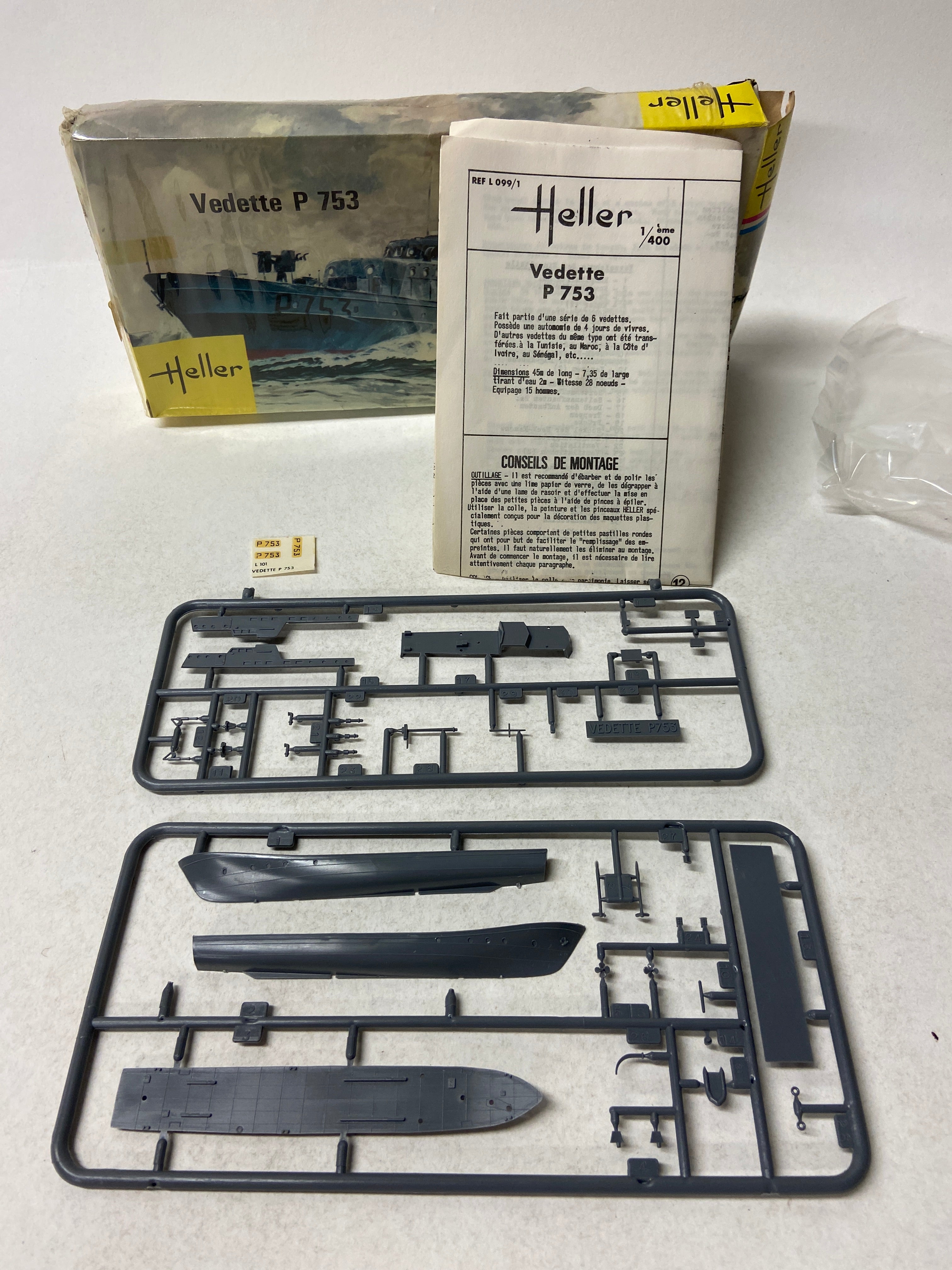 Heller 1:400 Vedette P753 L 099/1