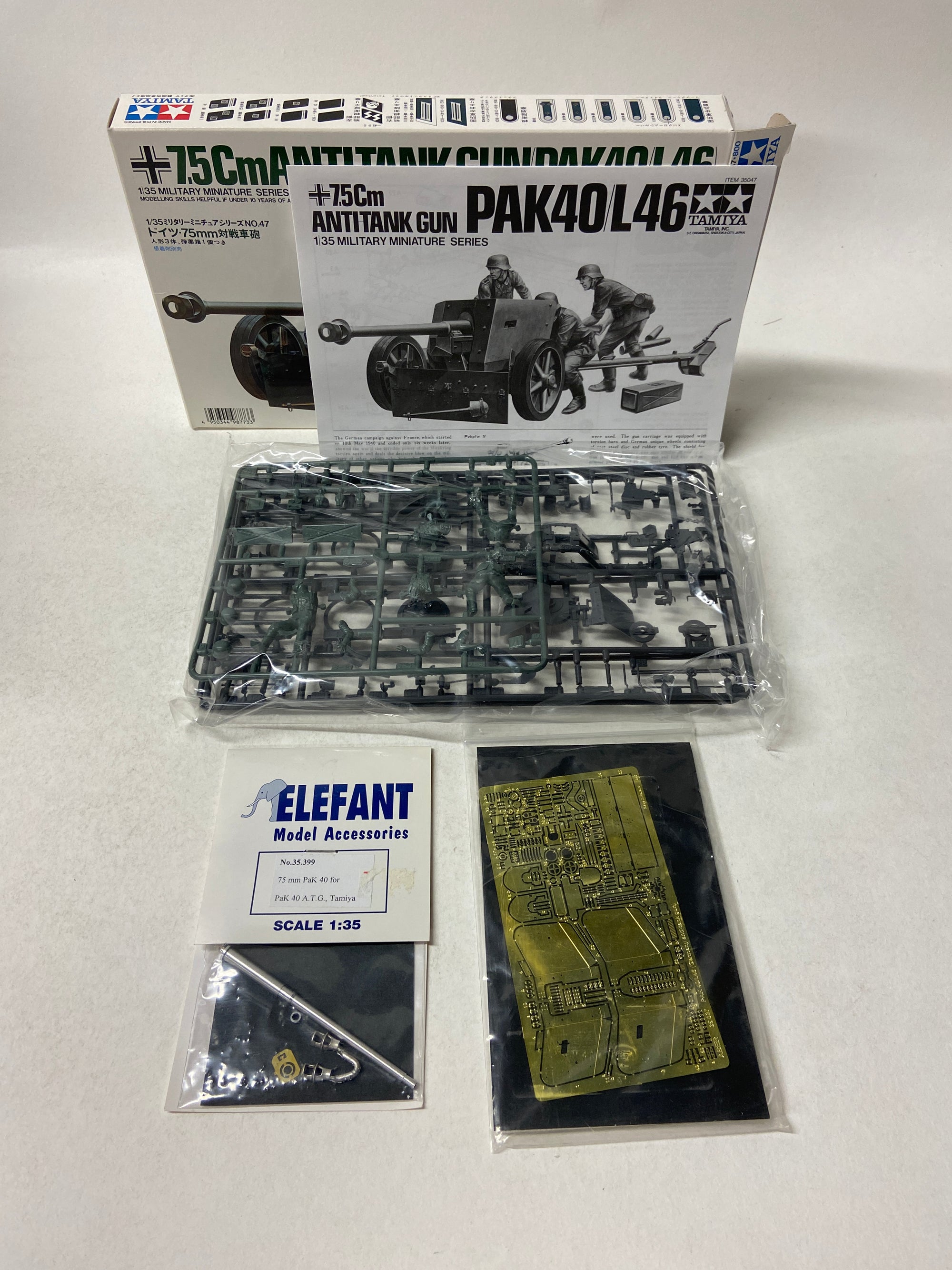 7.5cm Anti-Tank Gun Pak 40 L46 incl. upgrade sets