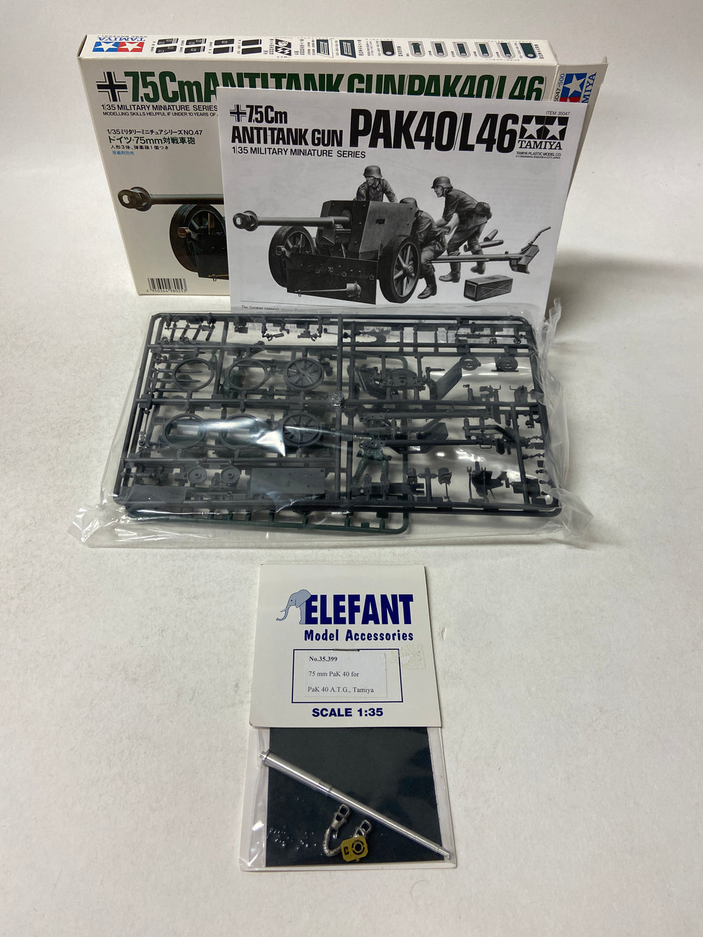 7.5cm Anti-Tank Gun Pak 40 L46 incl. upgrade set
