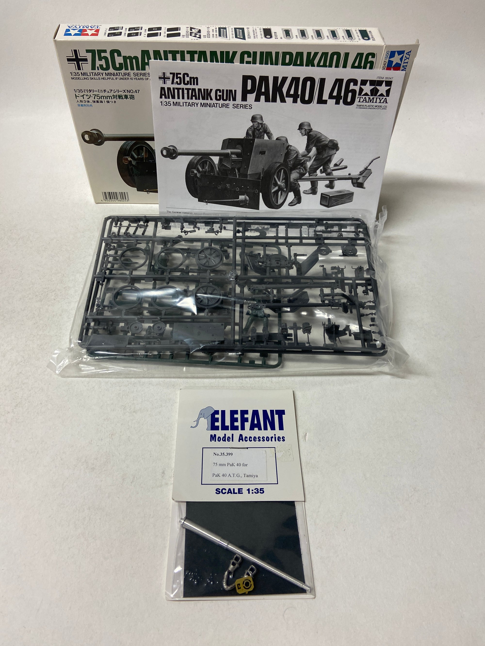 7.5cm Anti-Tank Gun Pak 40 L46 incl. upgrade set