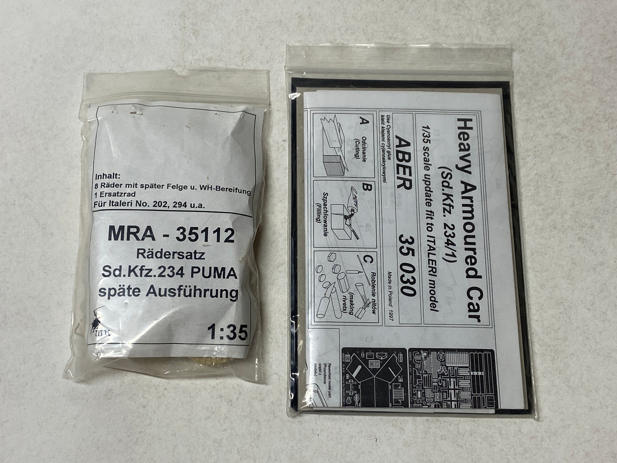 Schwerer Panzerspähwagen SdKfz 234/1 incl. upgrade sets
