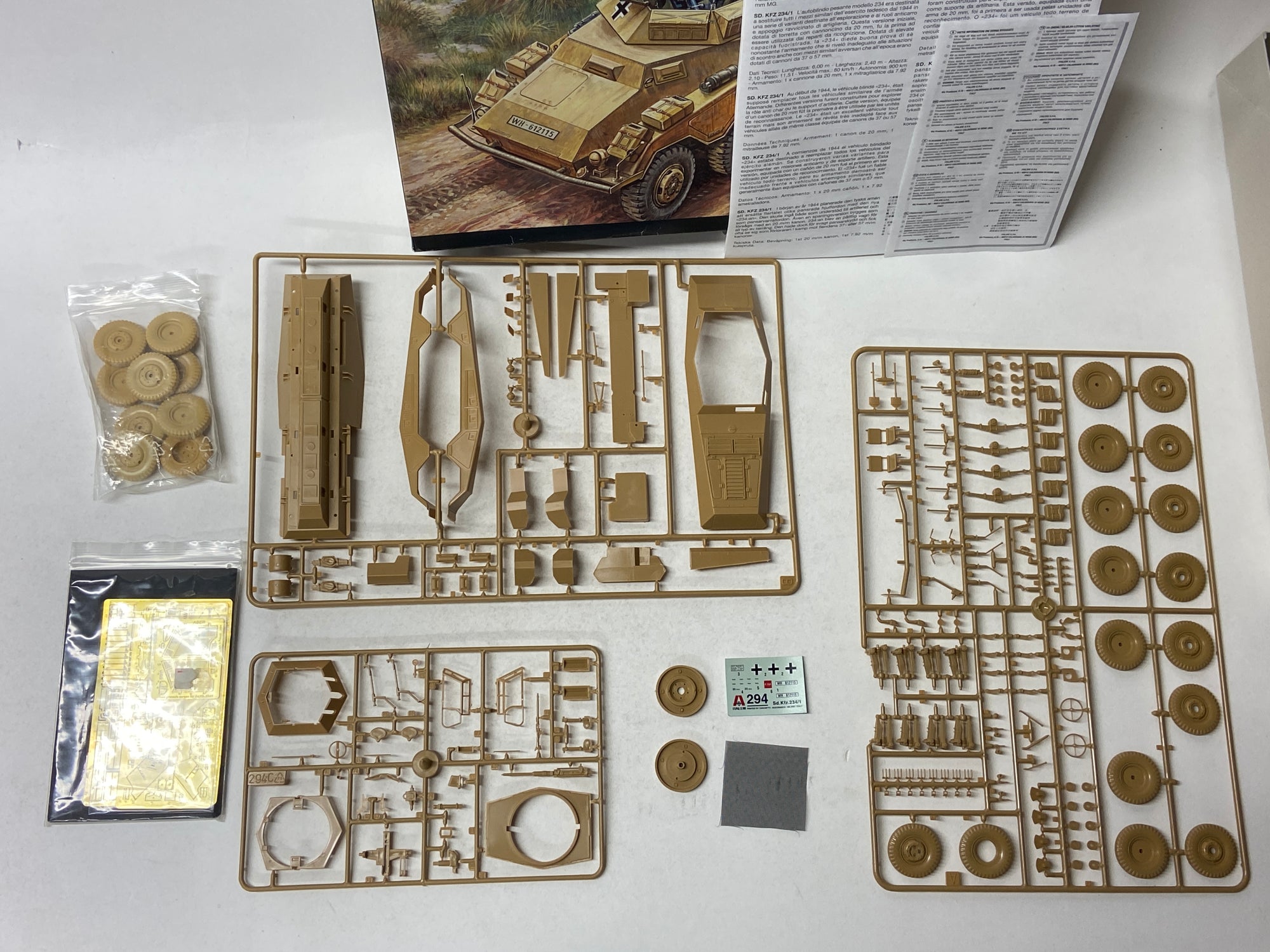 Schwerer Panzerspähwagen SdKfz 234/1 incl. upgrade sets