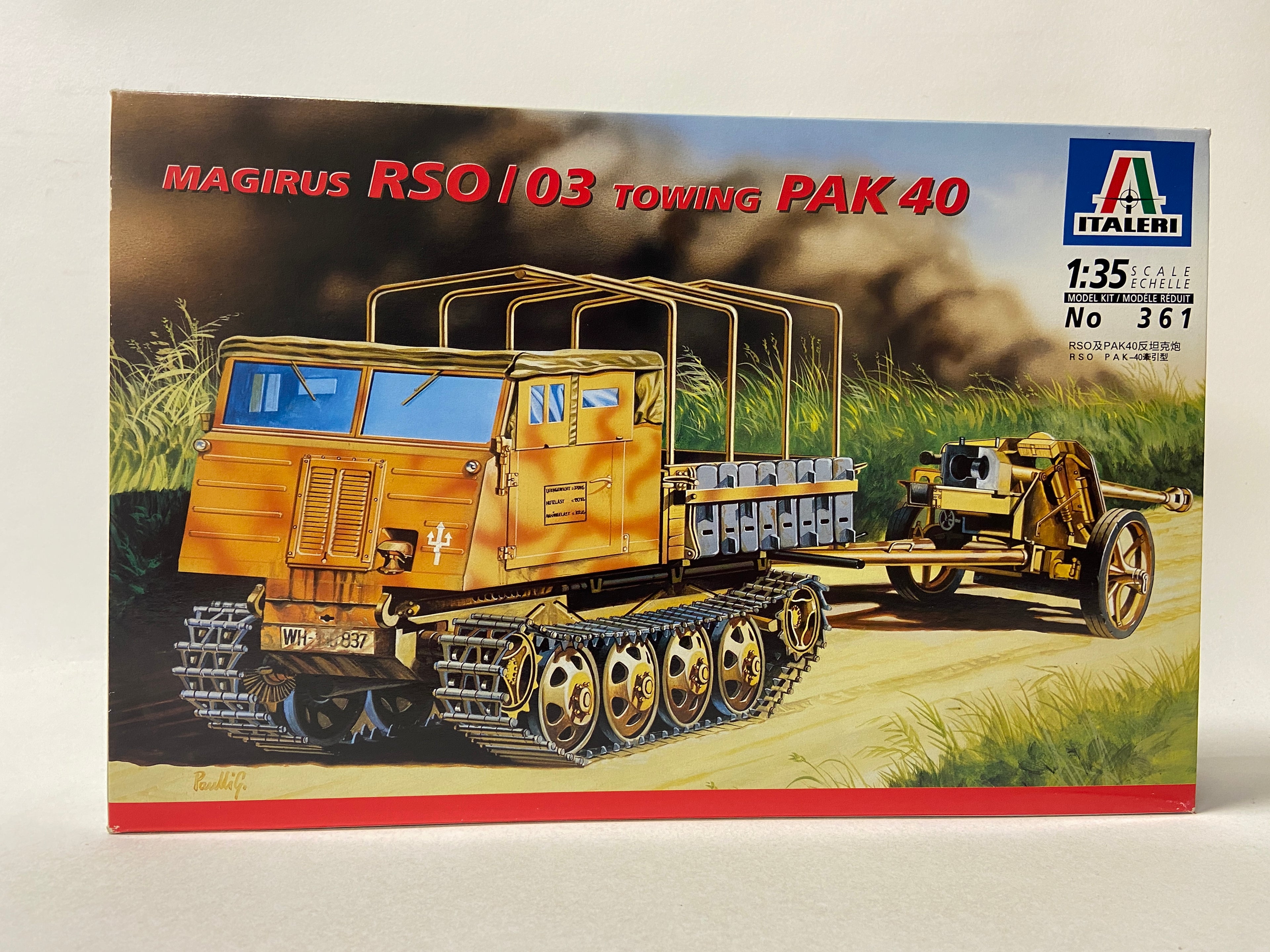 Italeri 1:35 Magirus RS0/03 towing Pak 40 361