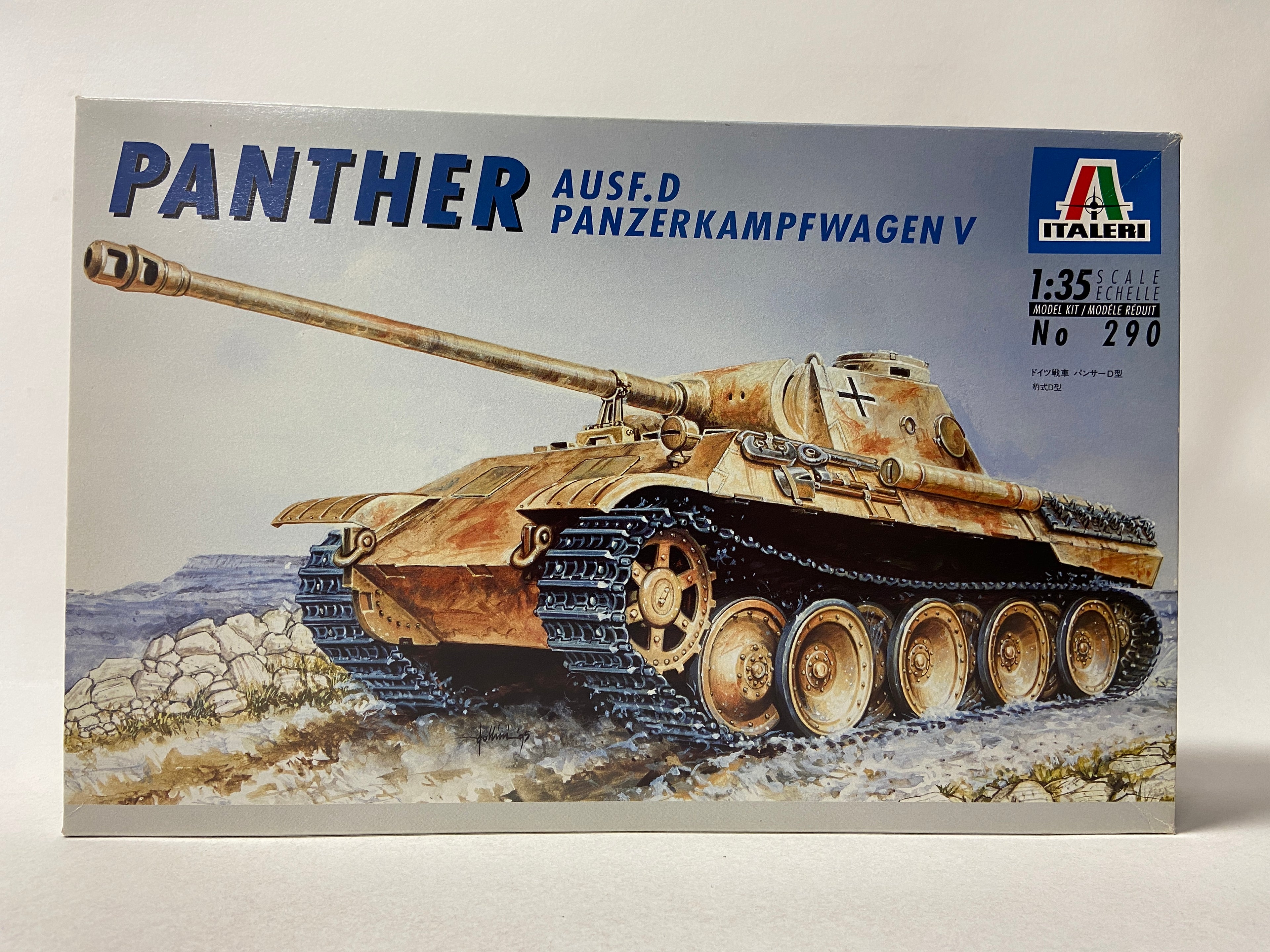 Italeri 1:35 Panther Ausf. D Panzerkampfwagen V incl. upgrade sets 290