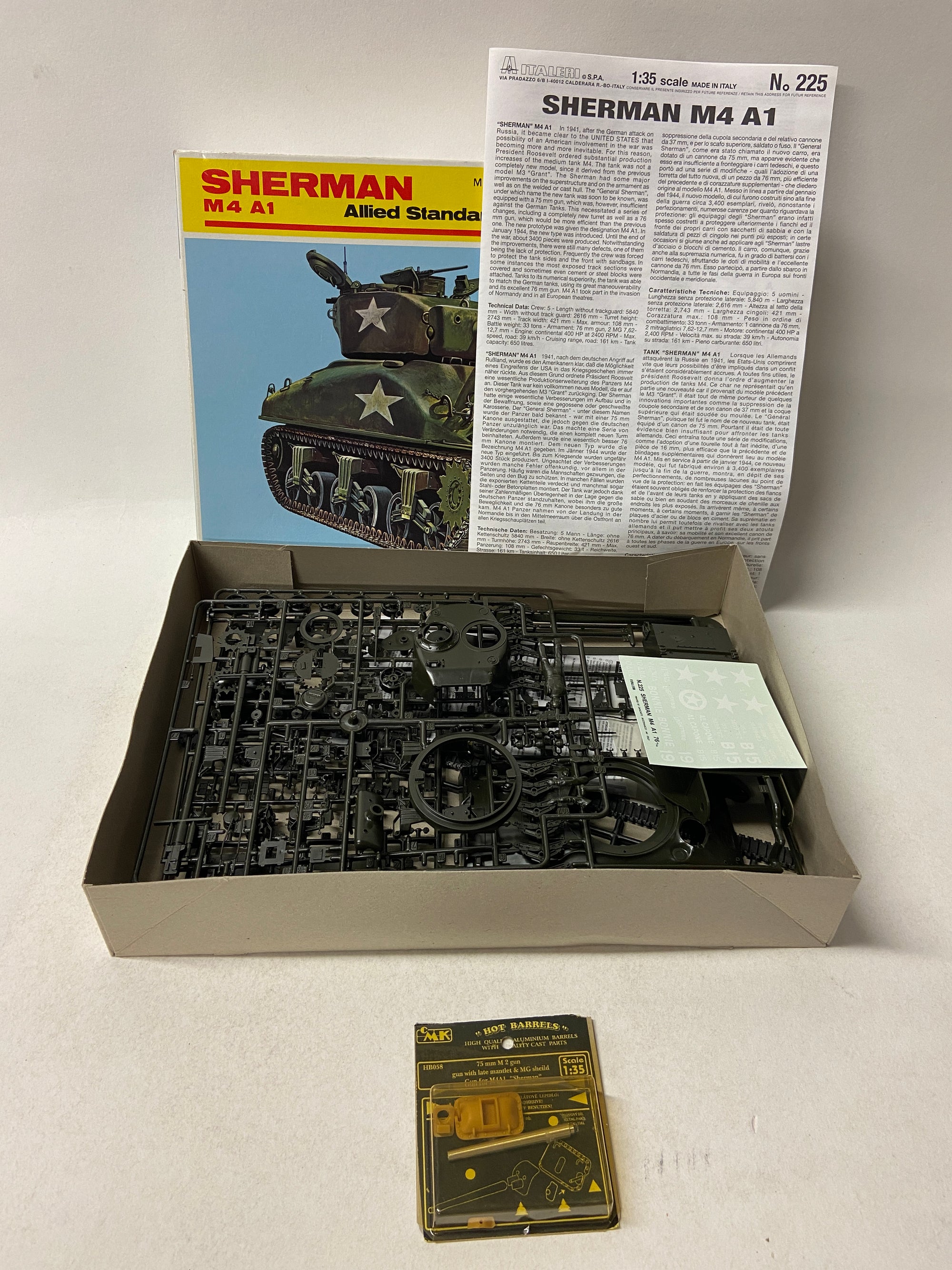 Sherman M4 A1 Allied Standard Tank incl. upgrade set