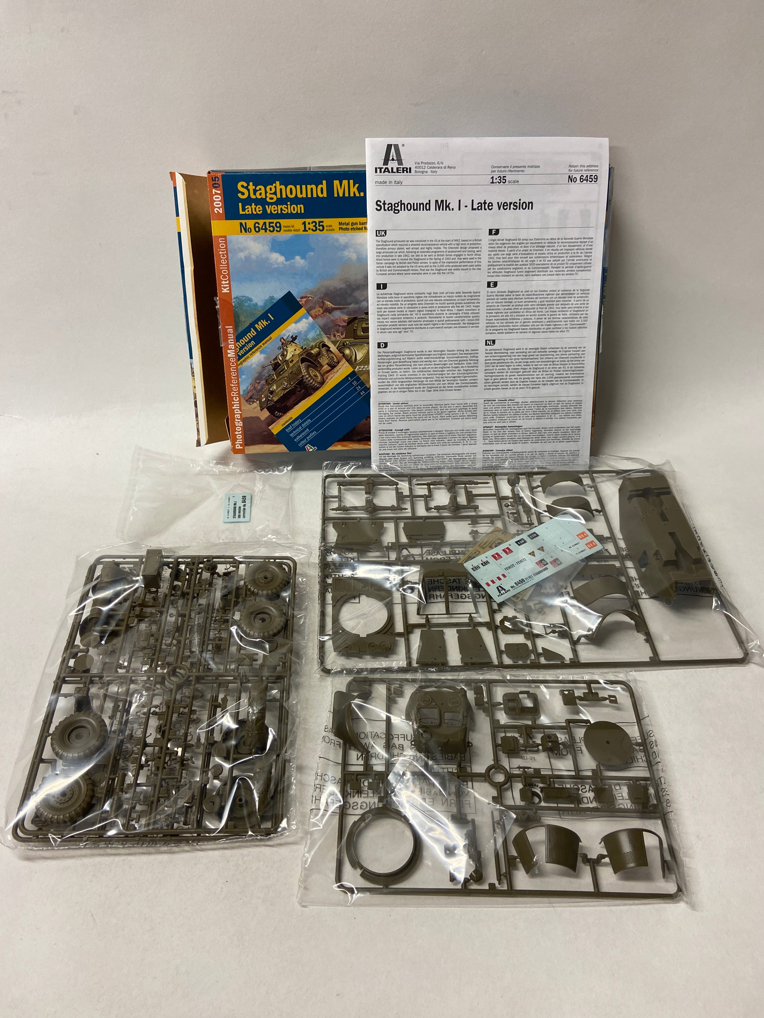 Italeri 1:35 Staghound Mk. I Late Version 6459