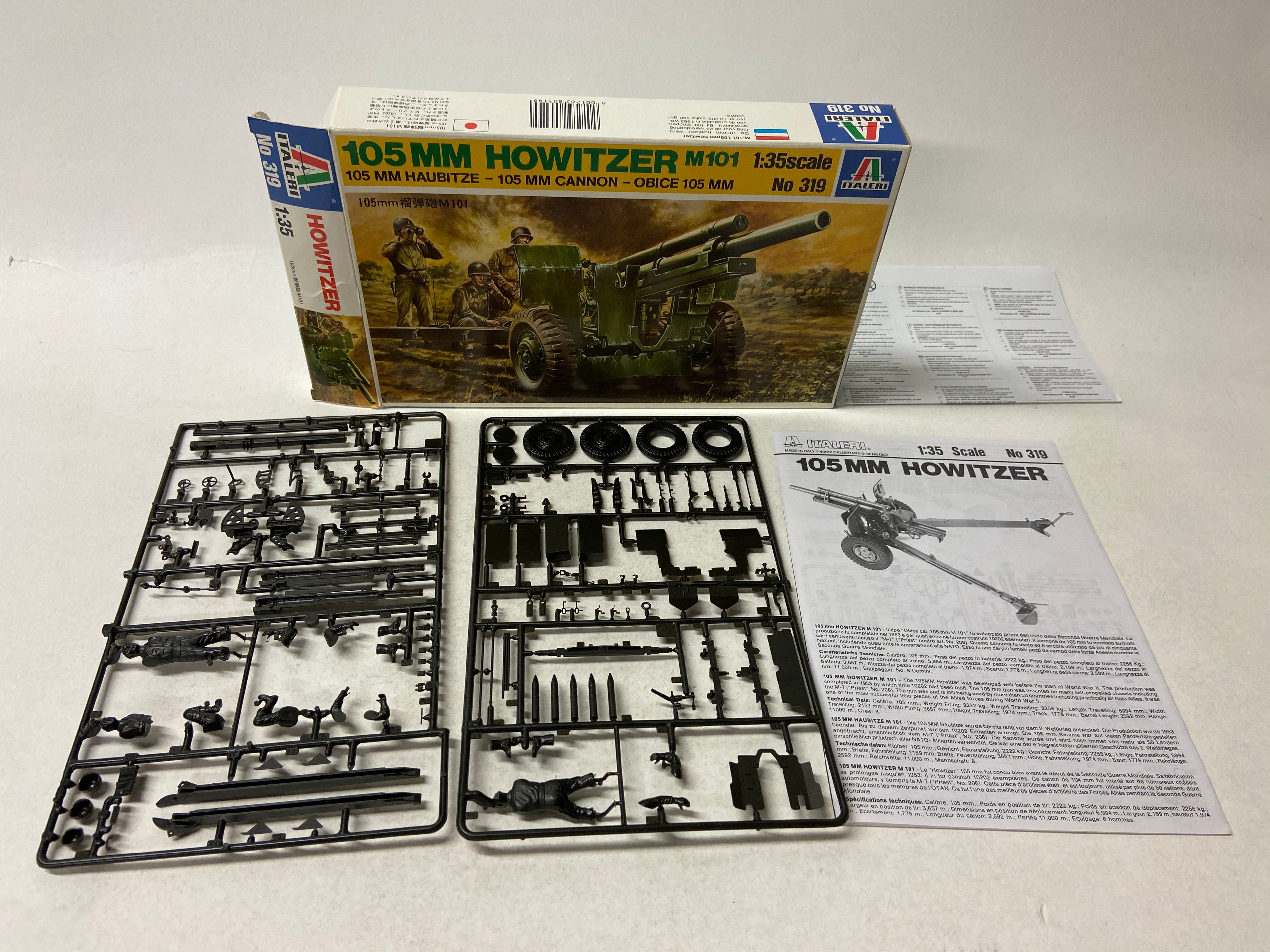 Italeri 1:35 105MM Howitzer M101 319
