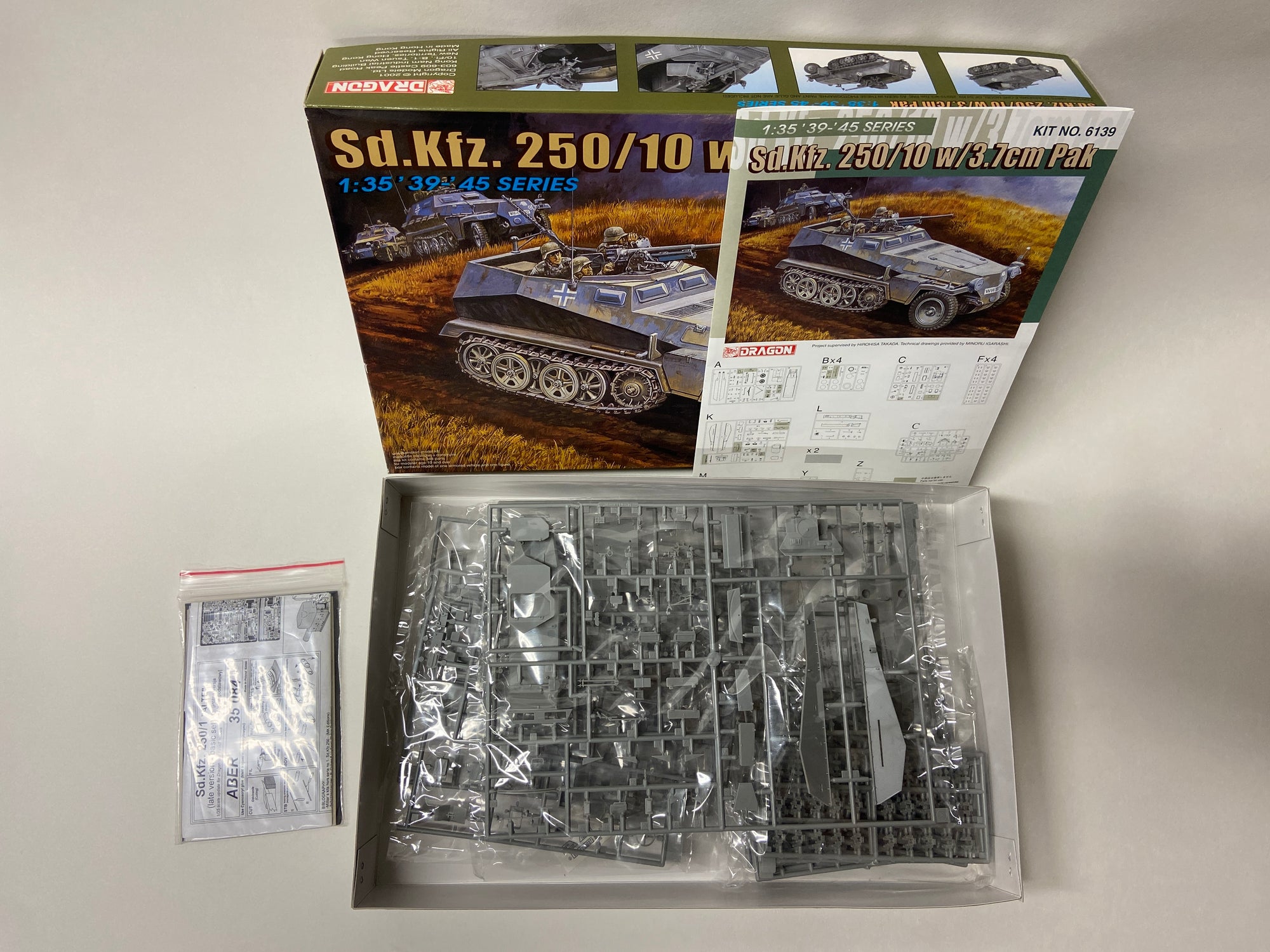 Sd.Kfz. 250/10 w/3.7cm Pak incl. Aber upgrade set