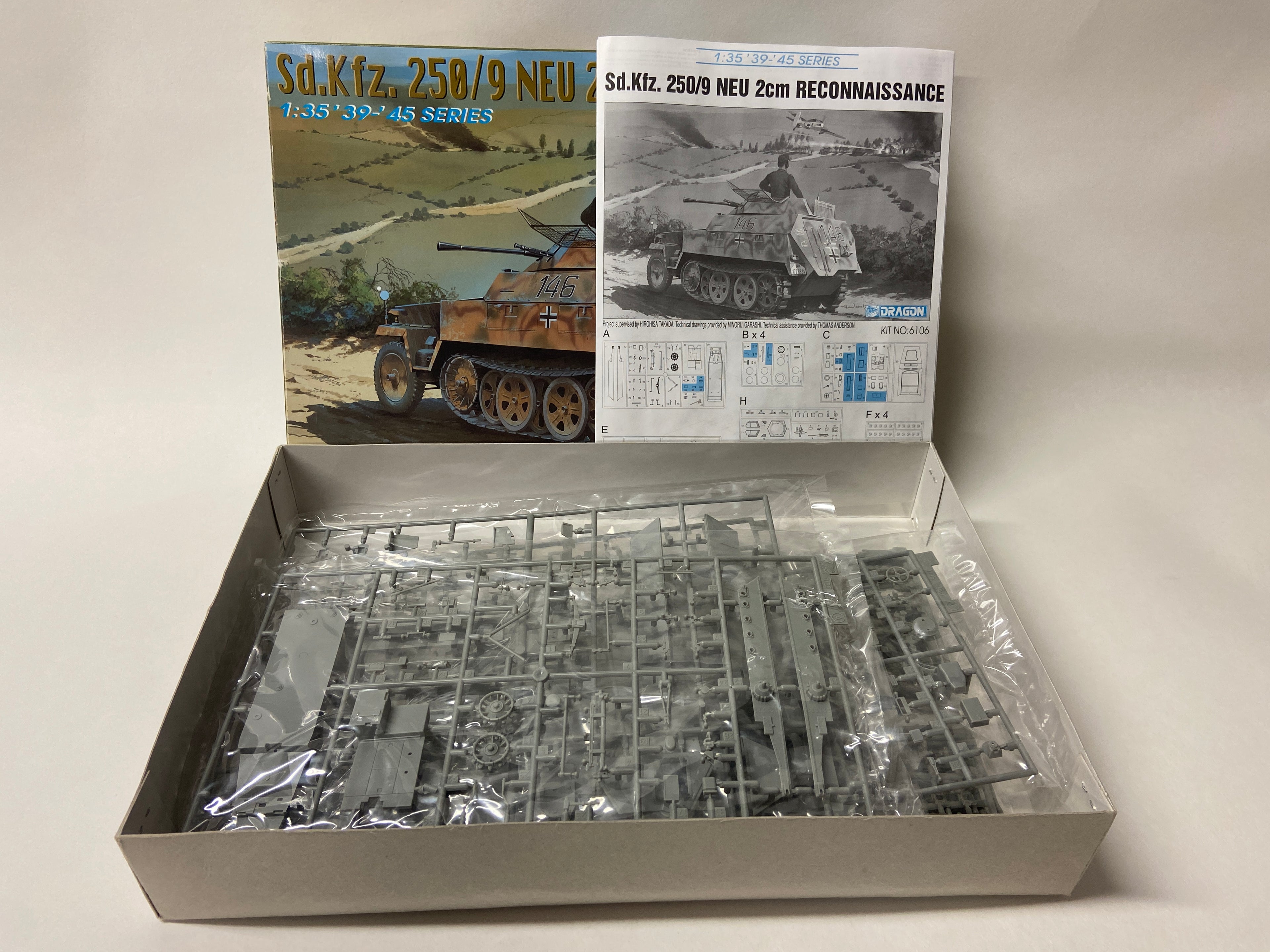 Dragon 1:35 Sd.Kfz. 250/9 Neu 2cm Reconnaissance 6106