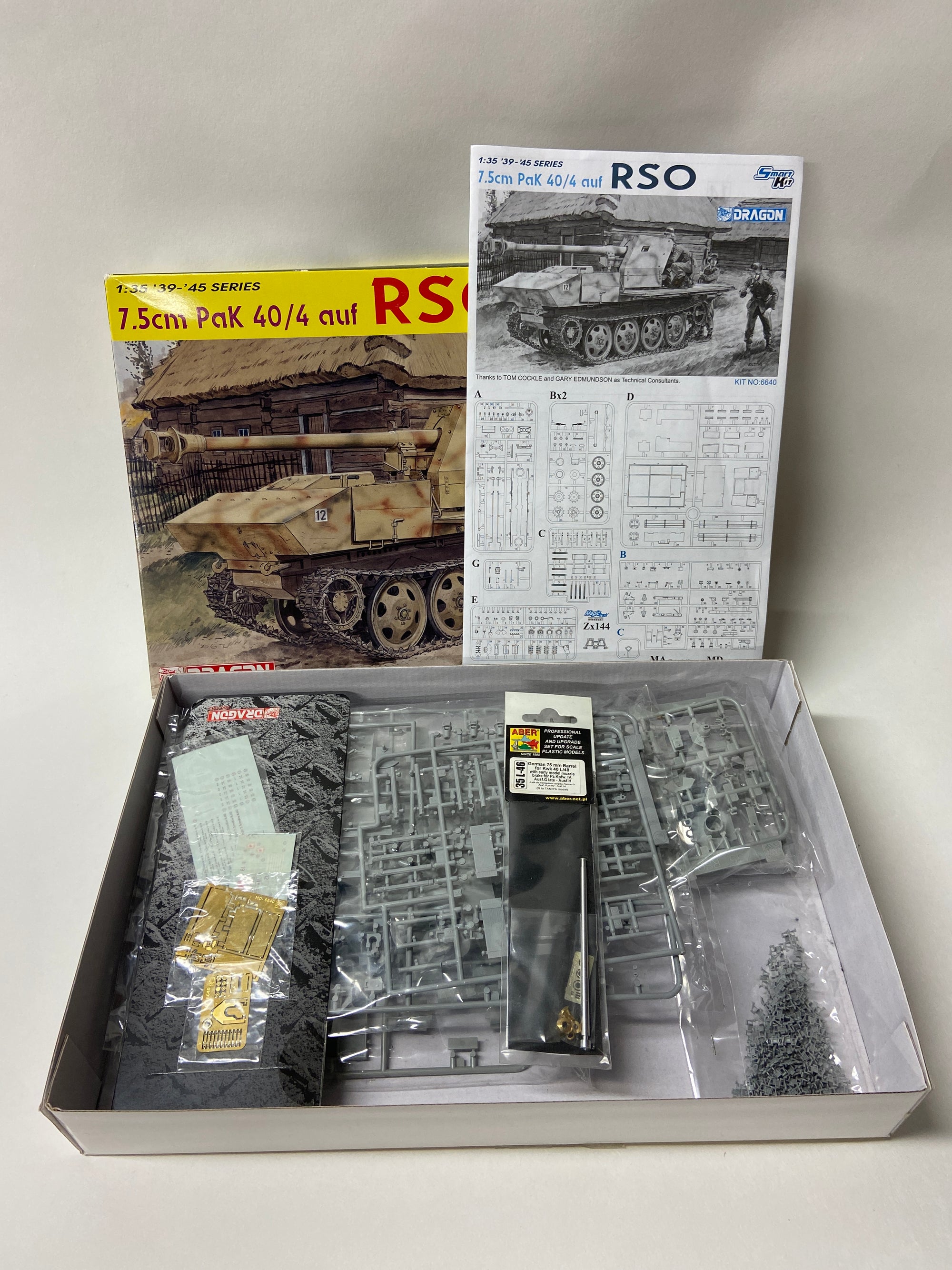 7.5cm Pak 40/4 auf RSO incl. Aber upgrade set
