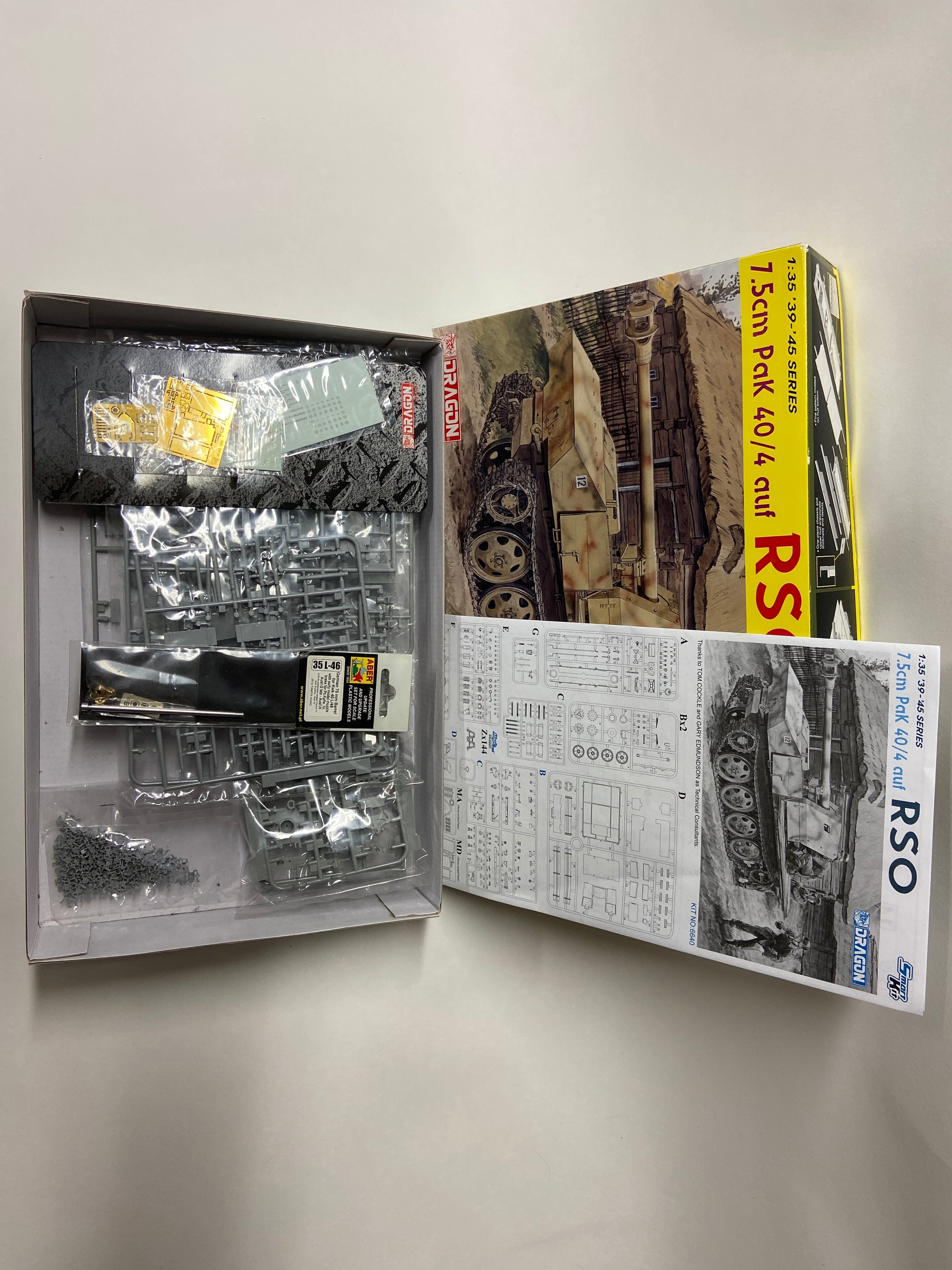 7.5cm Pak 40/4 auf RSO incl. Aber upgrade set
