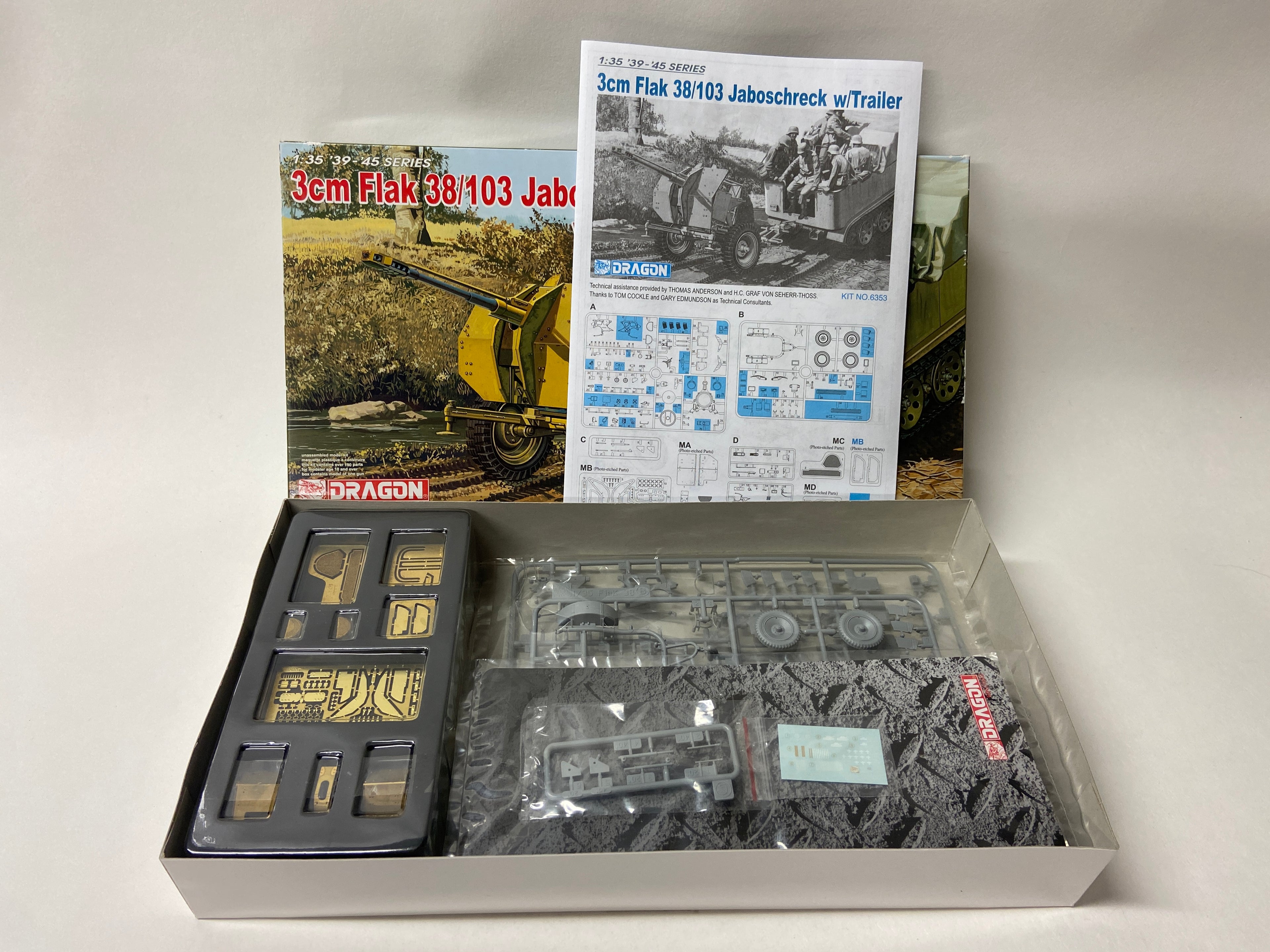 Dragon 1:35 3cm Flak 38/103 Jaboschreck w/Trailer 6353