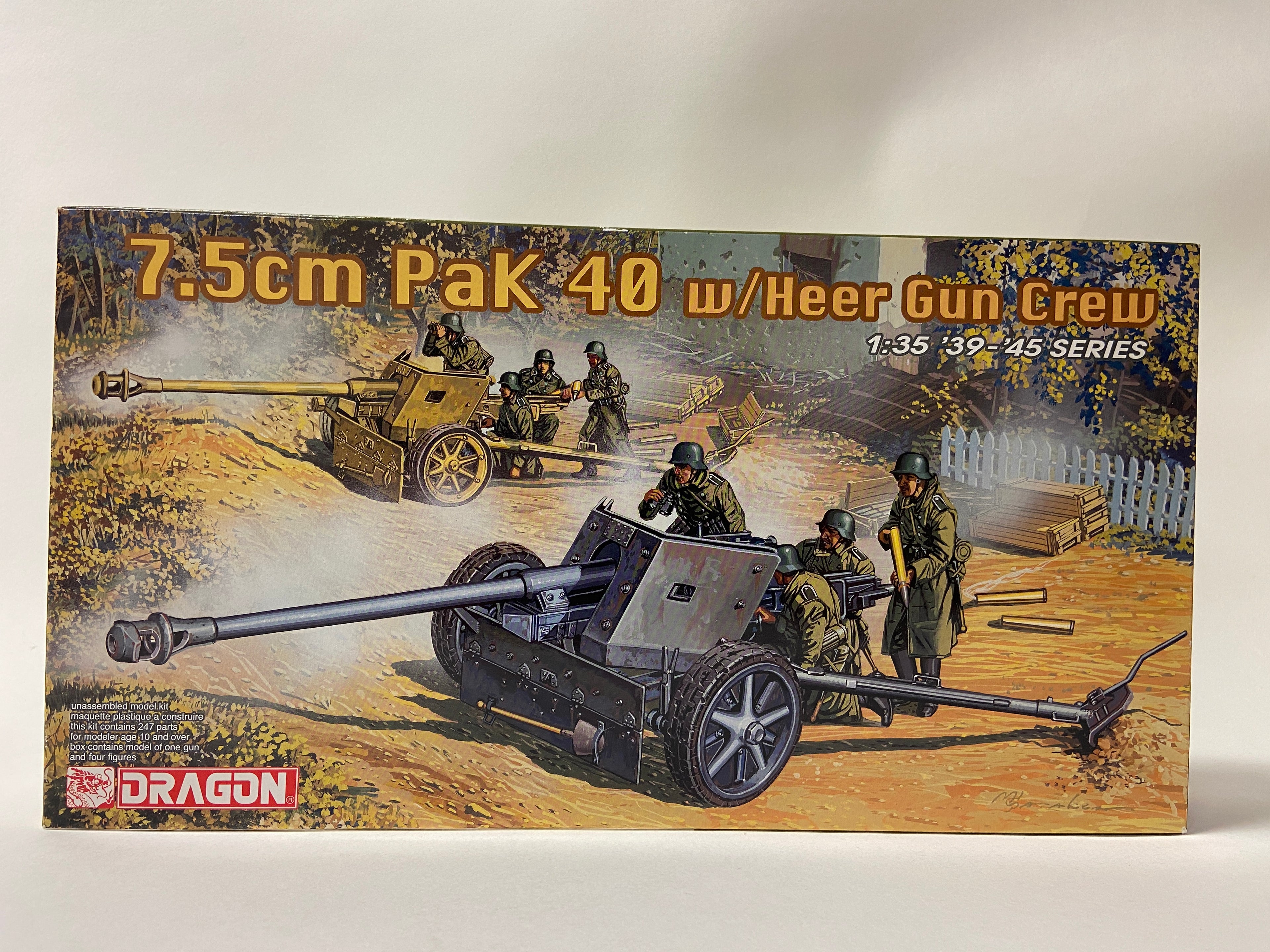 Dragon 1:35 7.5cm Pak 40 w/Heer Gun Crew 6249