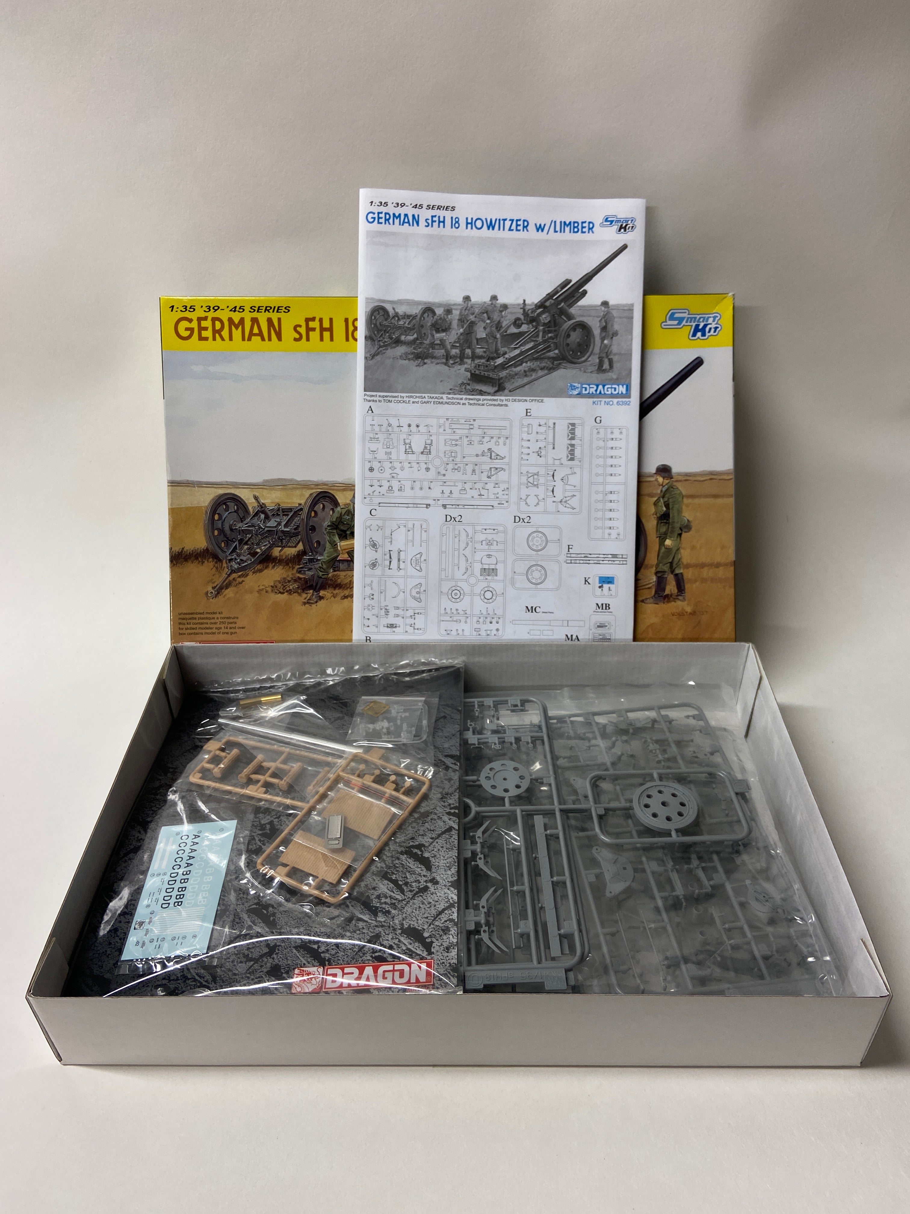Dragon 1:35 German sFH 18 Howitzer w/Limber 6392