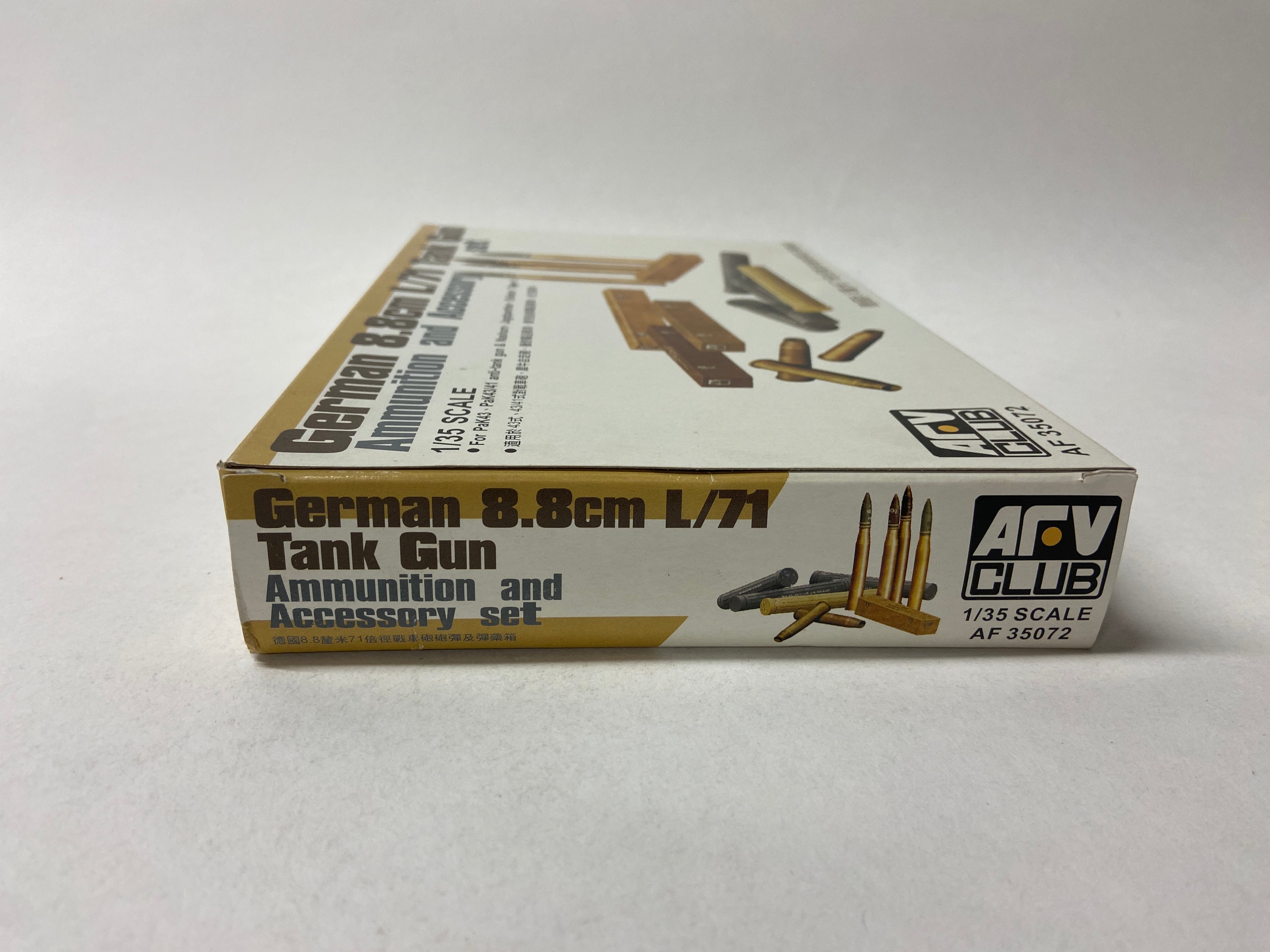 AFV Club 1:35 German 8.8cm L/71 Tank Gun Ammunition and Accessory set AF35072