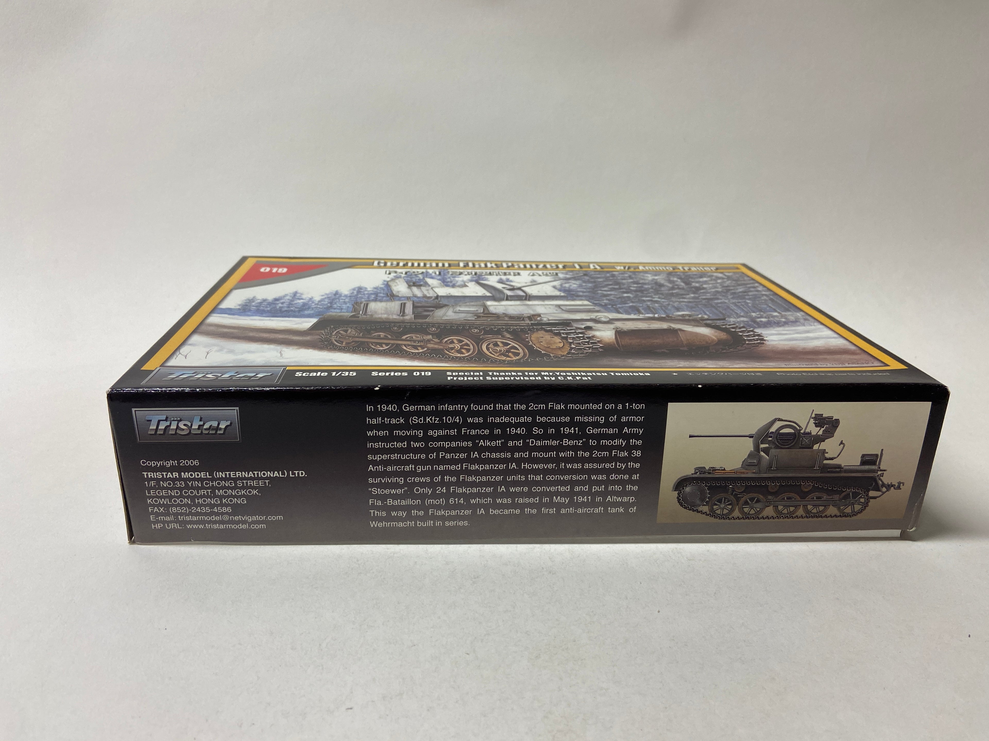 Tristar 1:35 German Flak Panzer I A w/. Ammo Trailer 35019