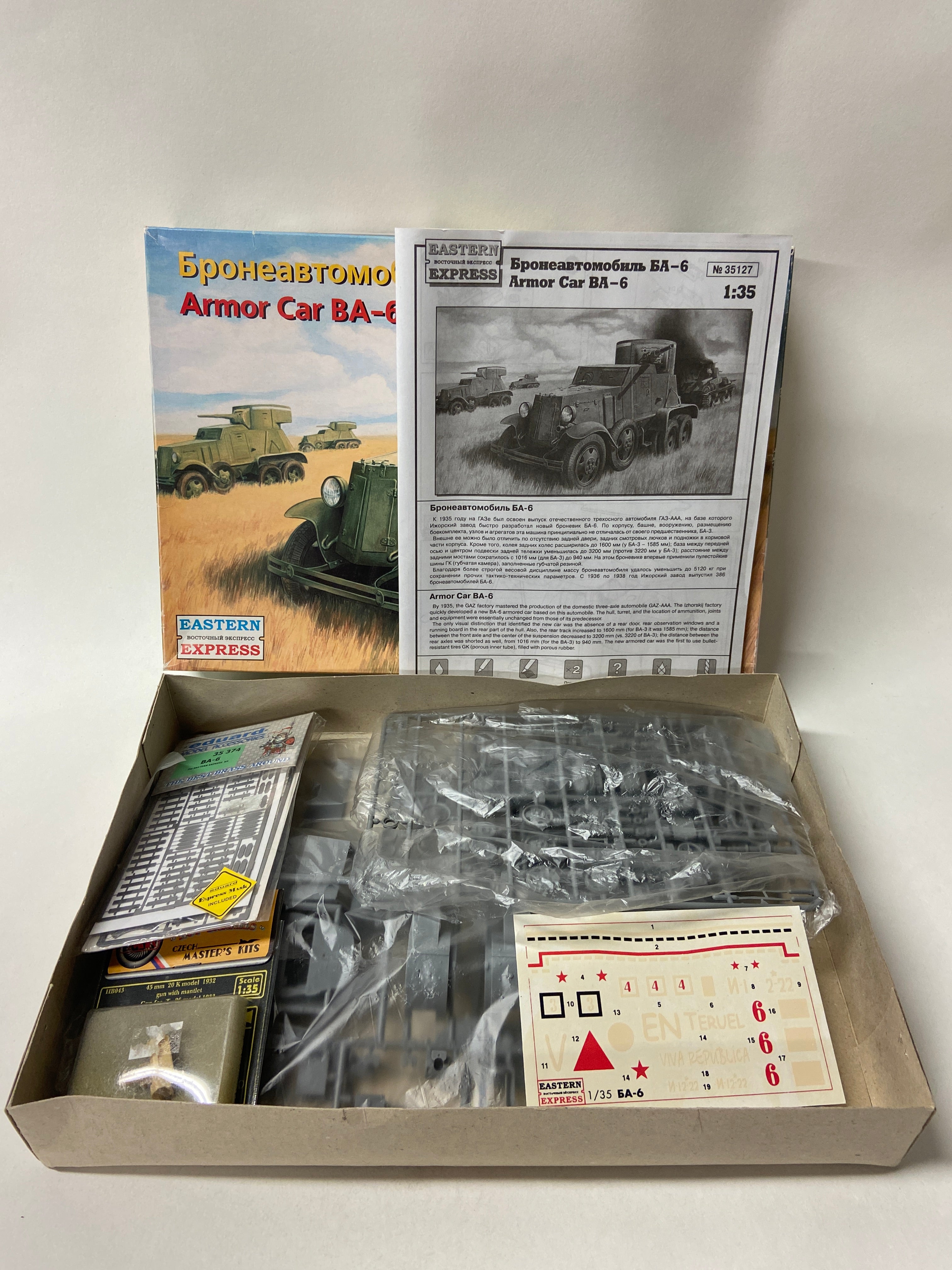 Eastern Express 1:35 Armor Car BA-6 incl. upgrade sets 35127