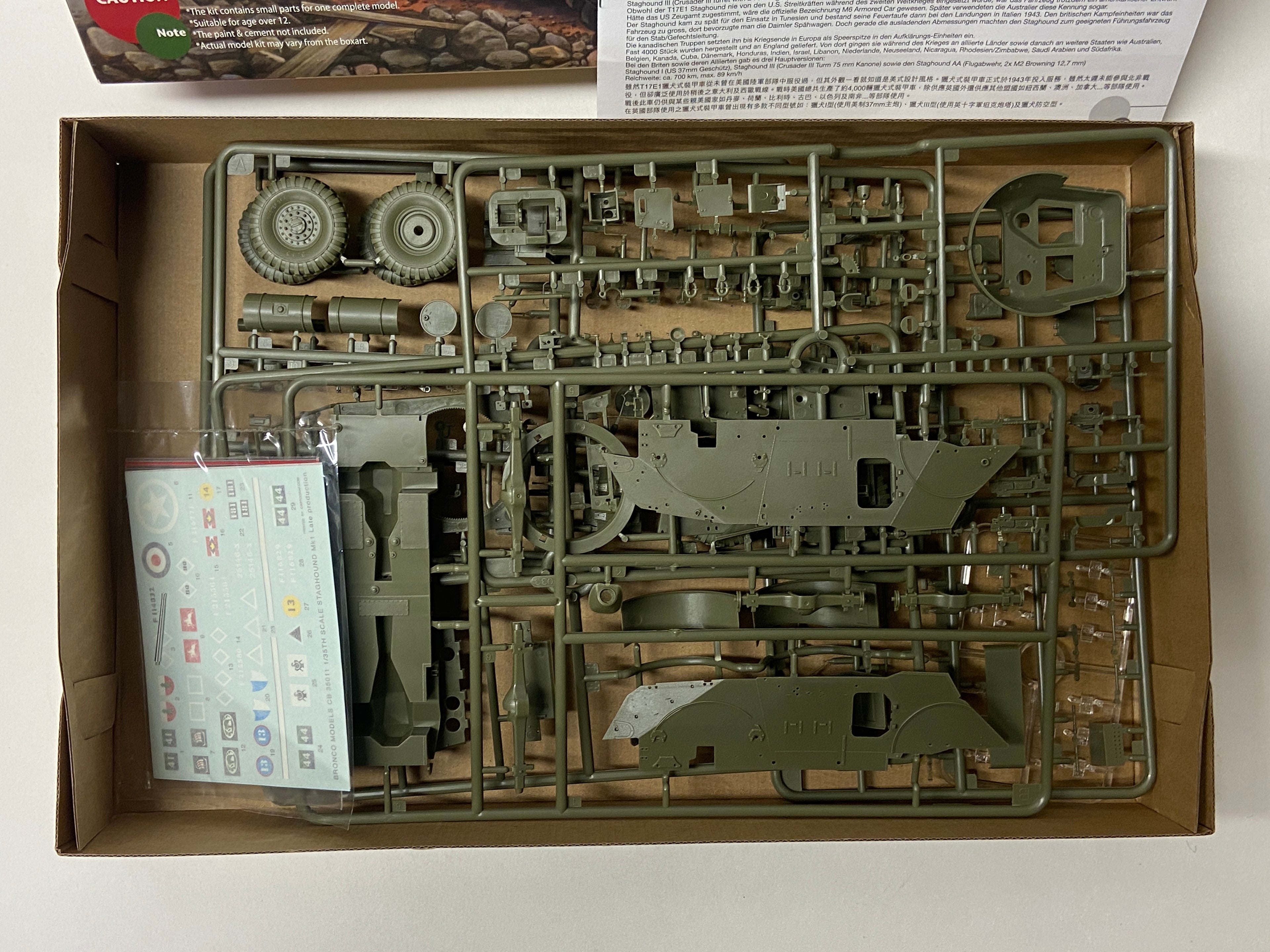 Bronco Models 1:35 T17E1 Staghound A/C Mk.I (Late Production) CB-35011