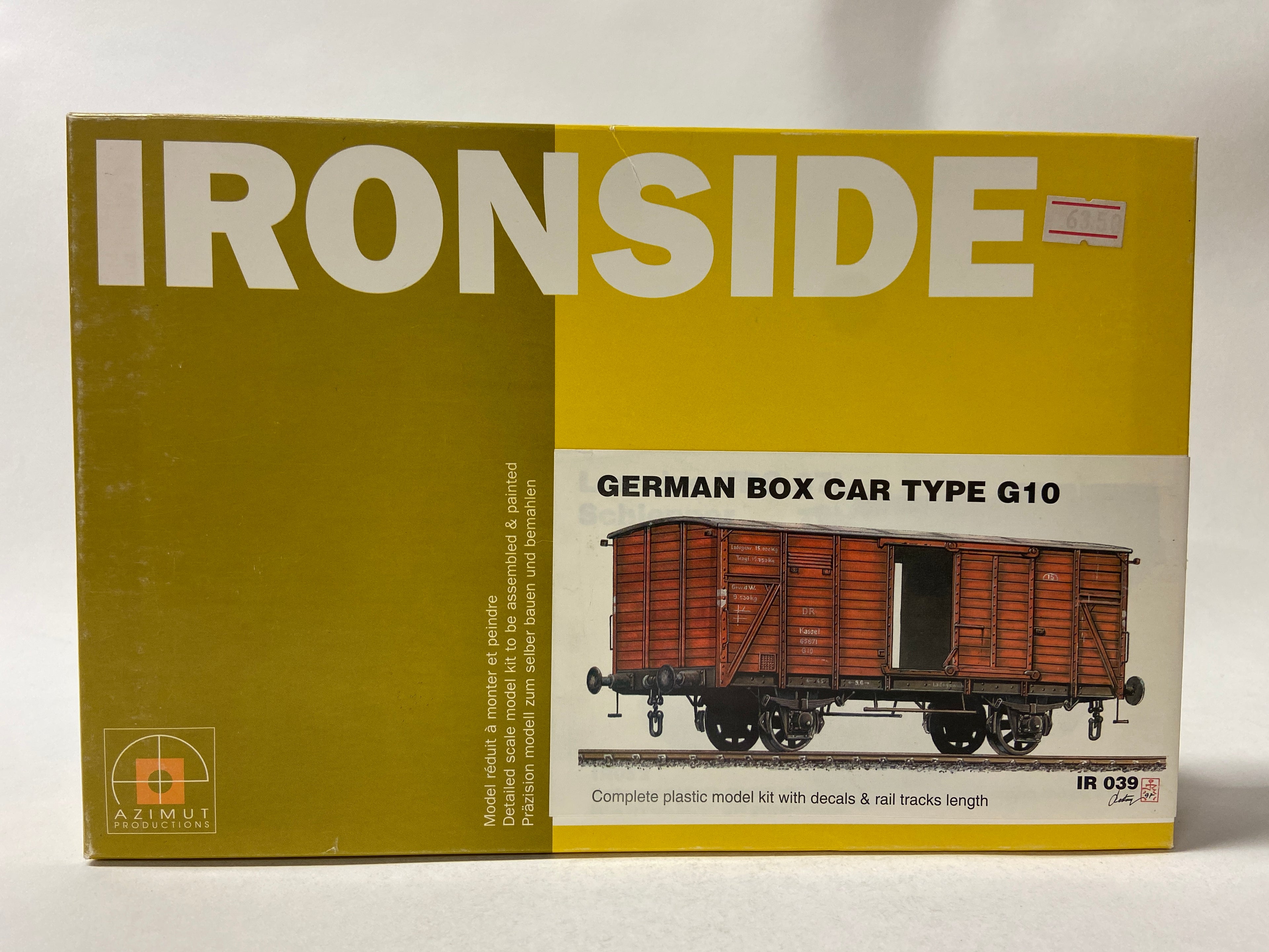 Azimut-Ironside 1:35 German Box Car Type G10 IR039