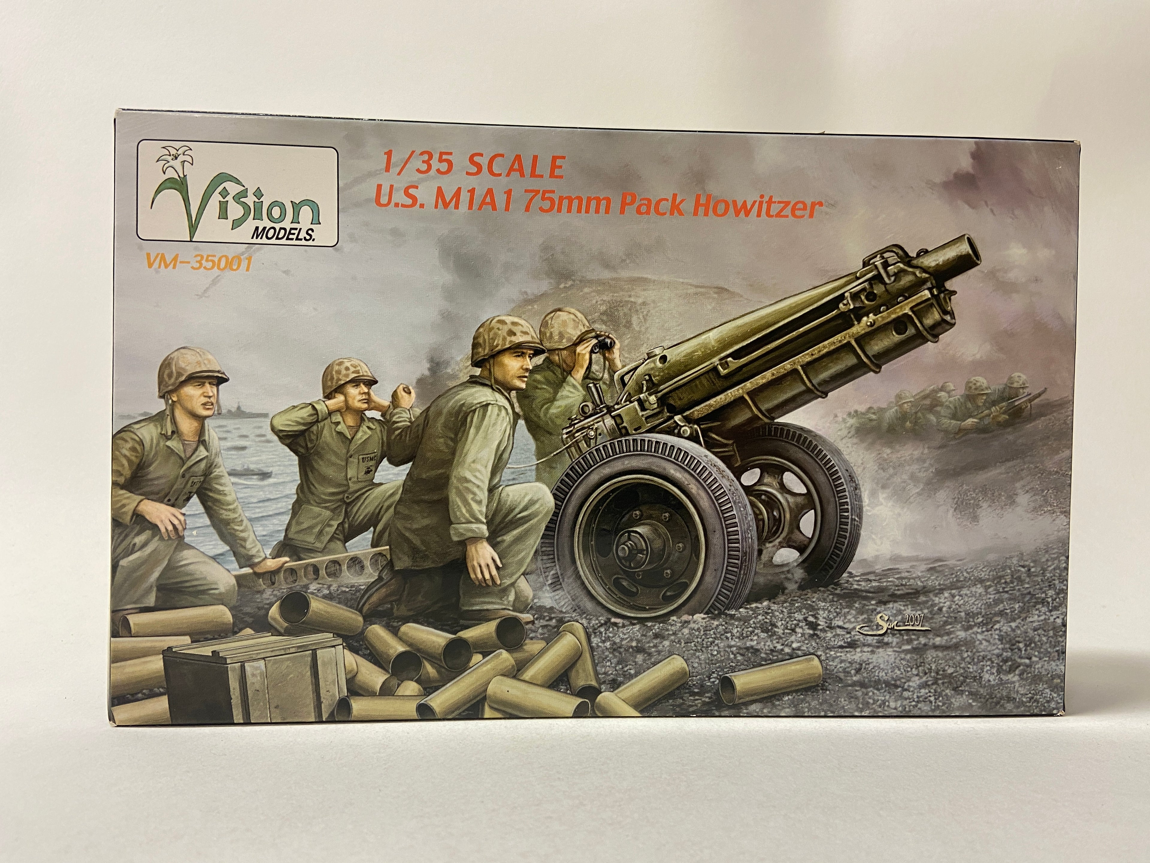 Vision Models 1:35 U.S. M1A1 75mm Pack Howitzer VM-35001