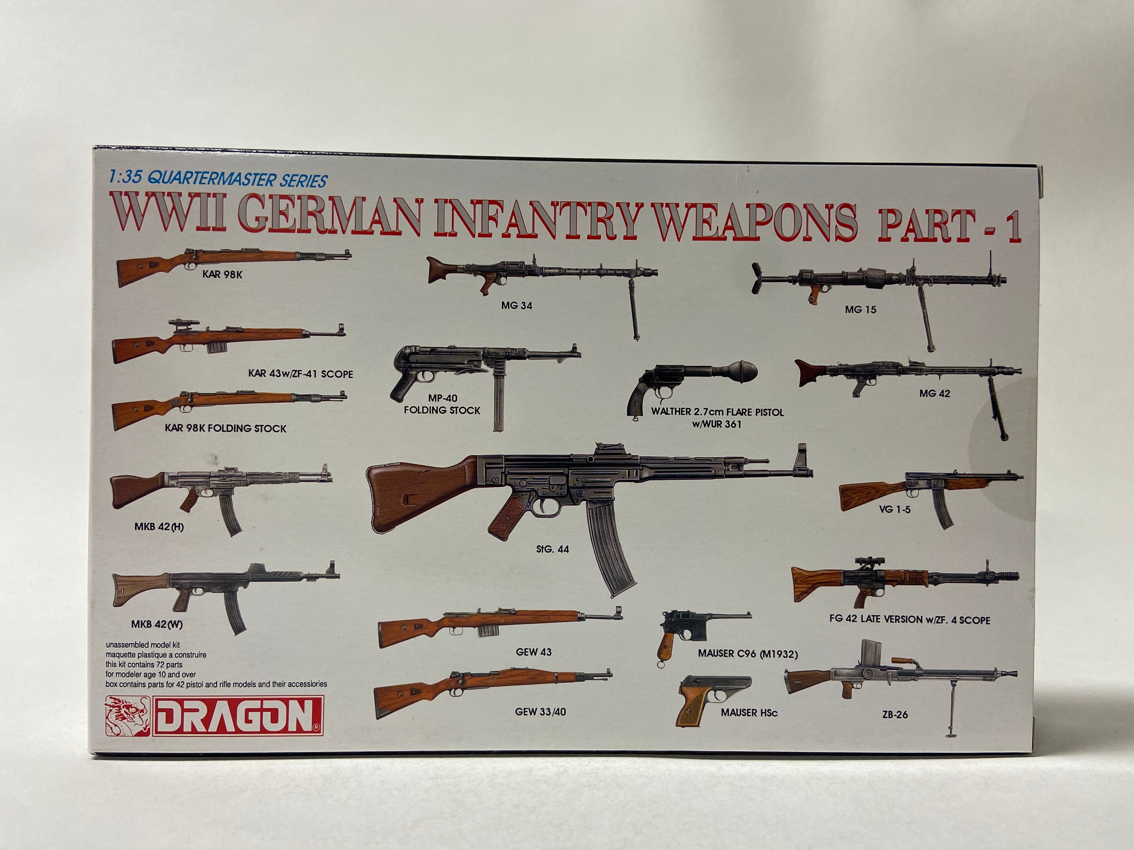 Dragon 1:35 WWII German Infantry Weapons Part - 1 3809