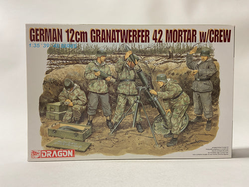Dragon 1:35 2x German 12cm Granatwerfer 42 Mortar w/Crew (2 kits in doos) 6090