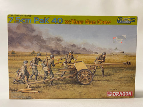 Dragon 1:35 7.5cm Pak 40 w/Heer Gun Crew 6433