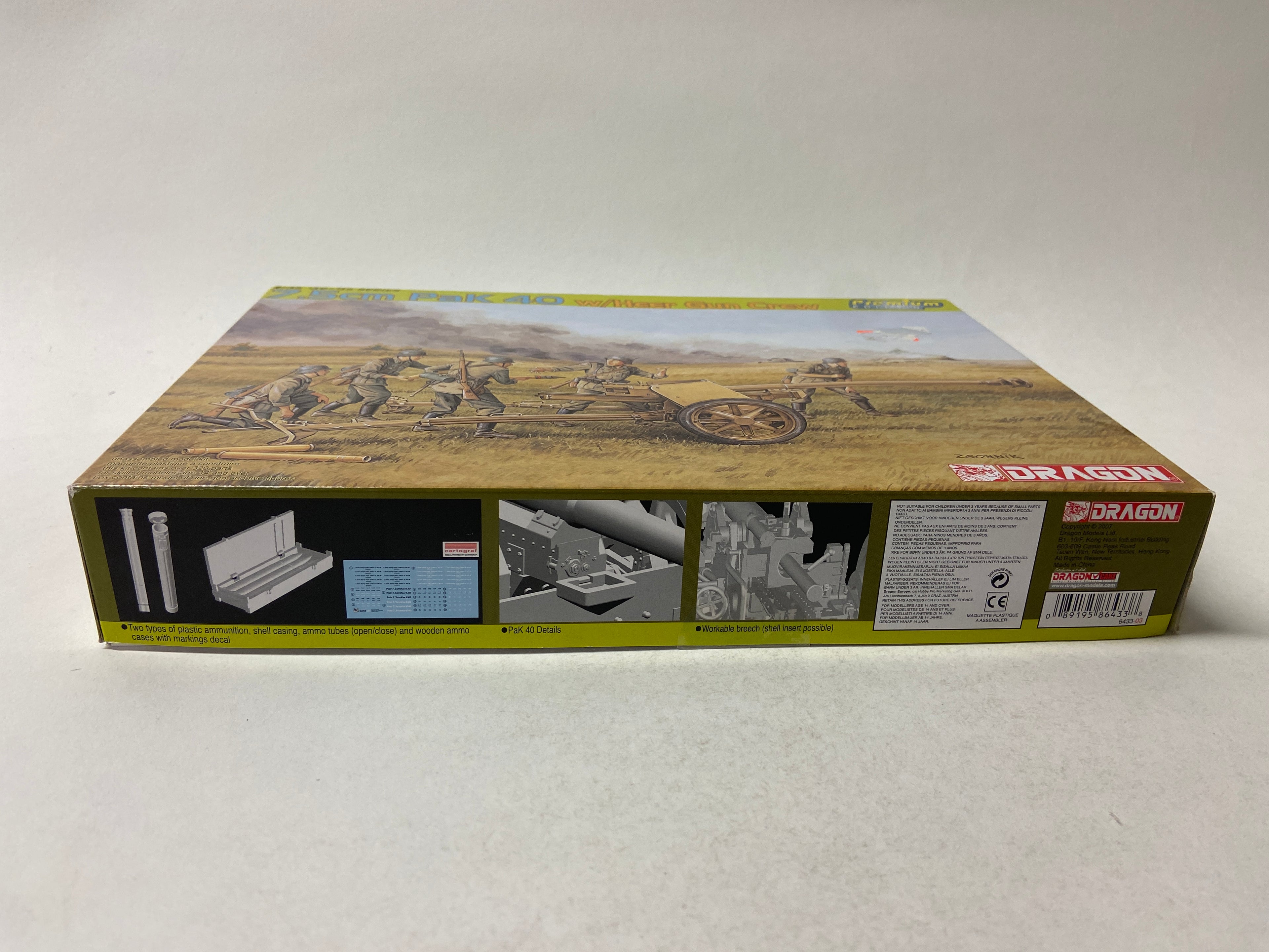 Dragon 1:35 7.5cm Pak 40 w/Heer Gun Crew 6433