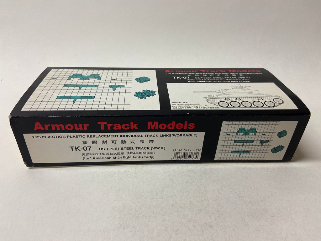 US T-72E1 Steel Track for American M-24 light tank (Early)