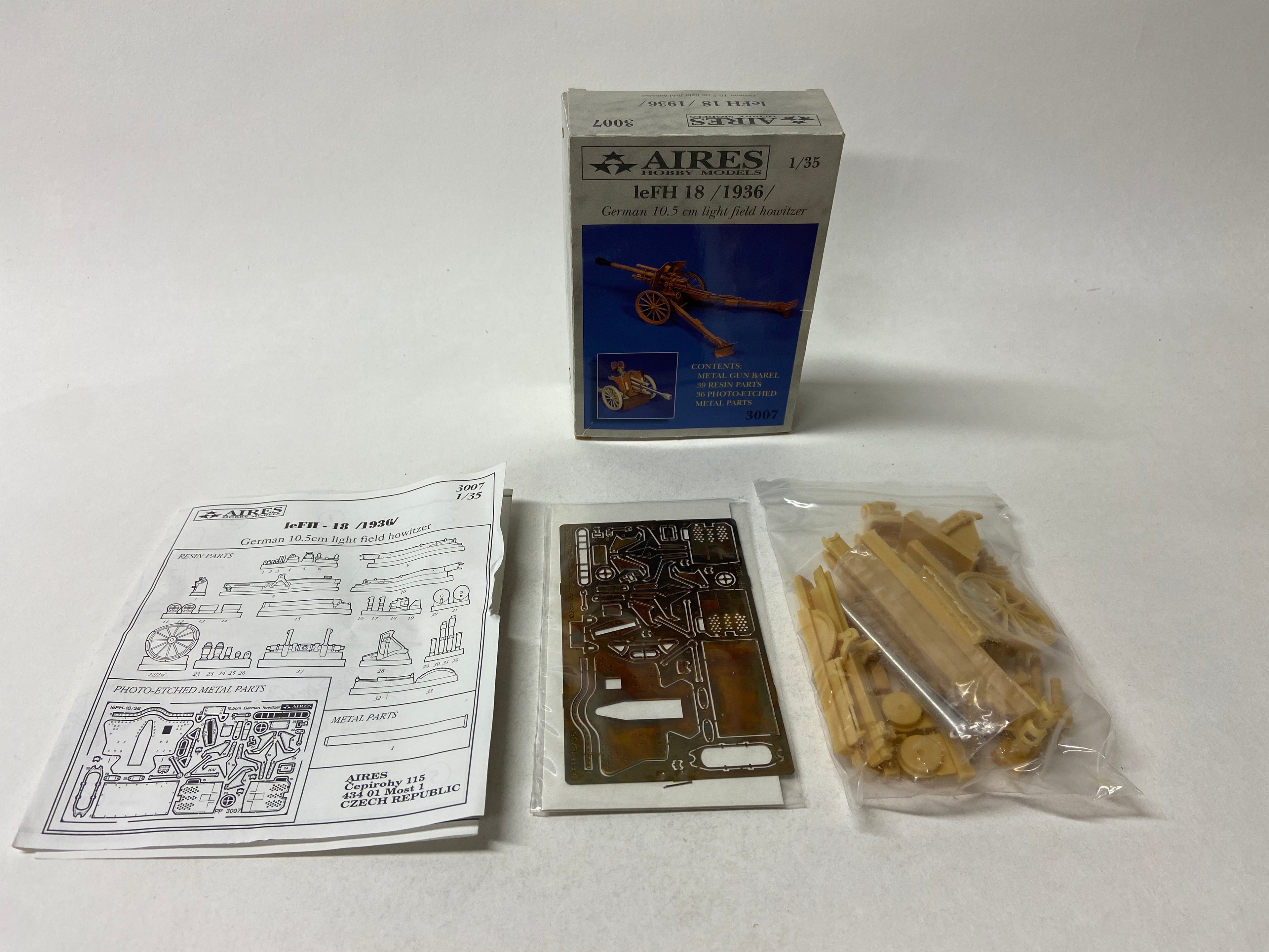 Aires Hobby Models 1:35 leFH 18 / 1936 / German 10.5 cm light field howitzer 3007