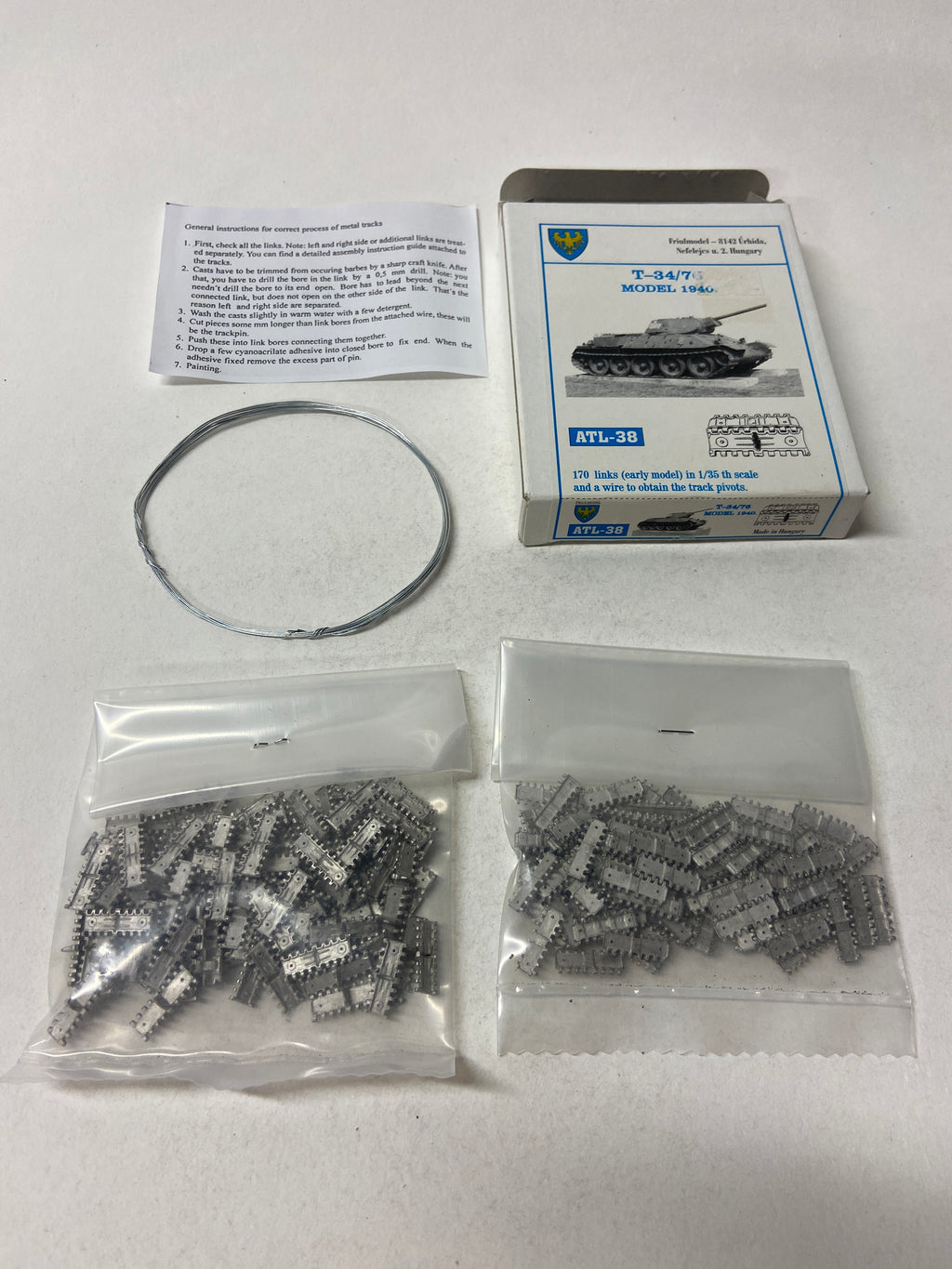 T34/76 Model 1940 steel tracks
