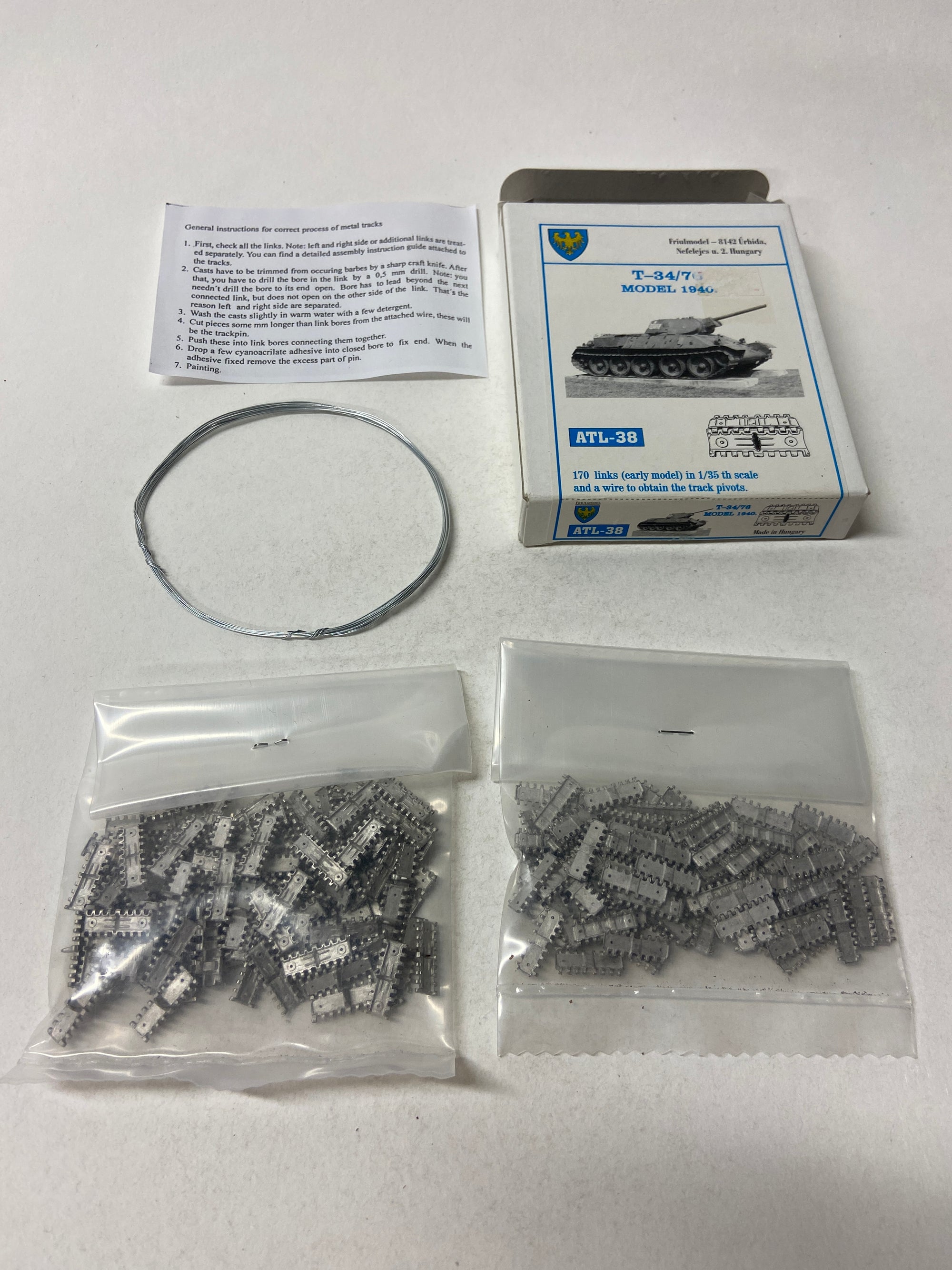 T34/76 Model 1940 steel tracks