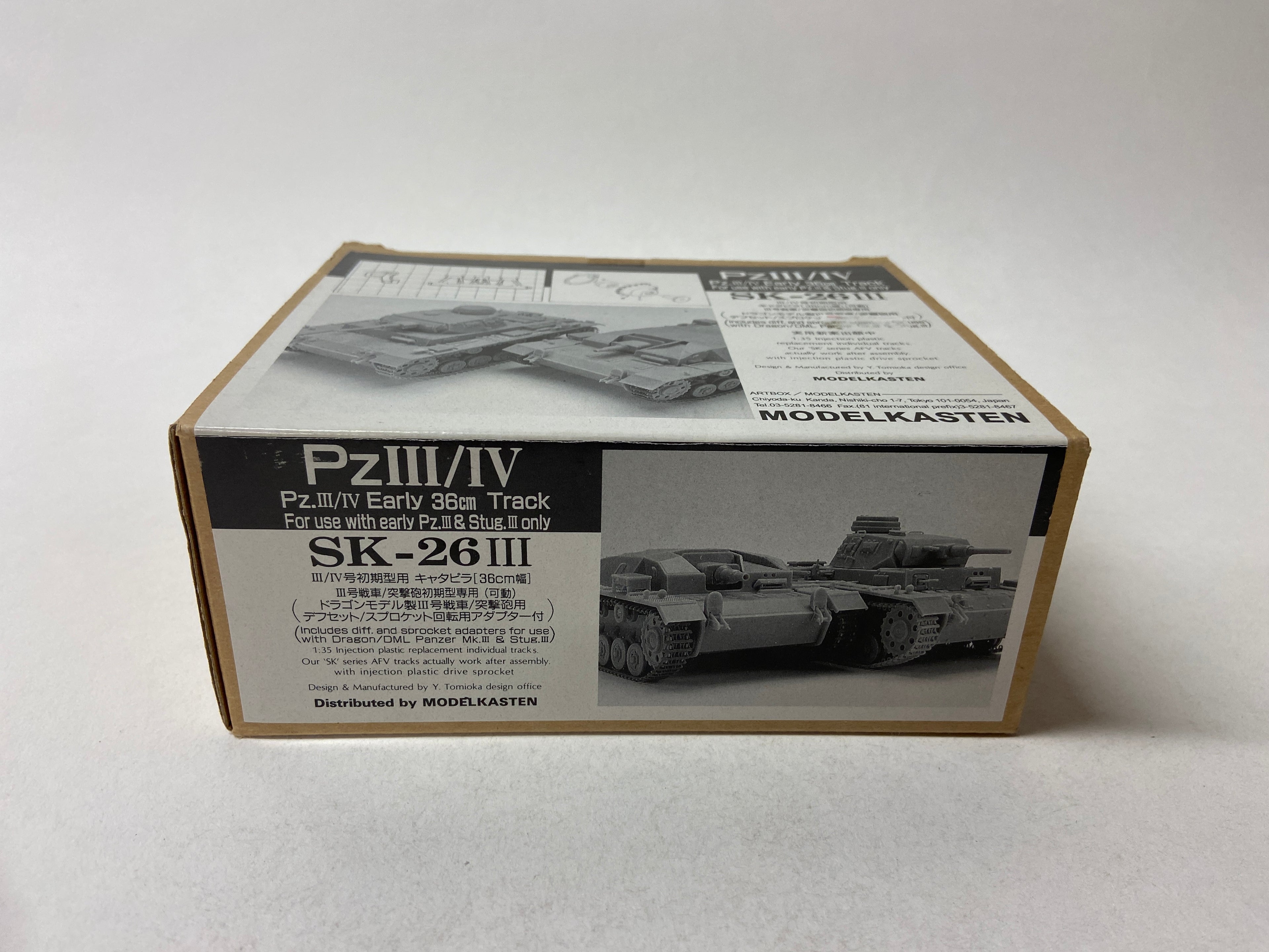 Modelkasten 1:35 Pz. III/IV Early 36cm Track for use with early Pz. III & Stug. III only SK-26