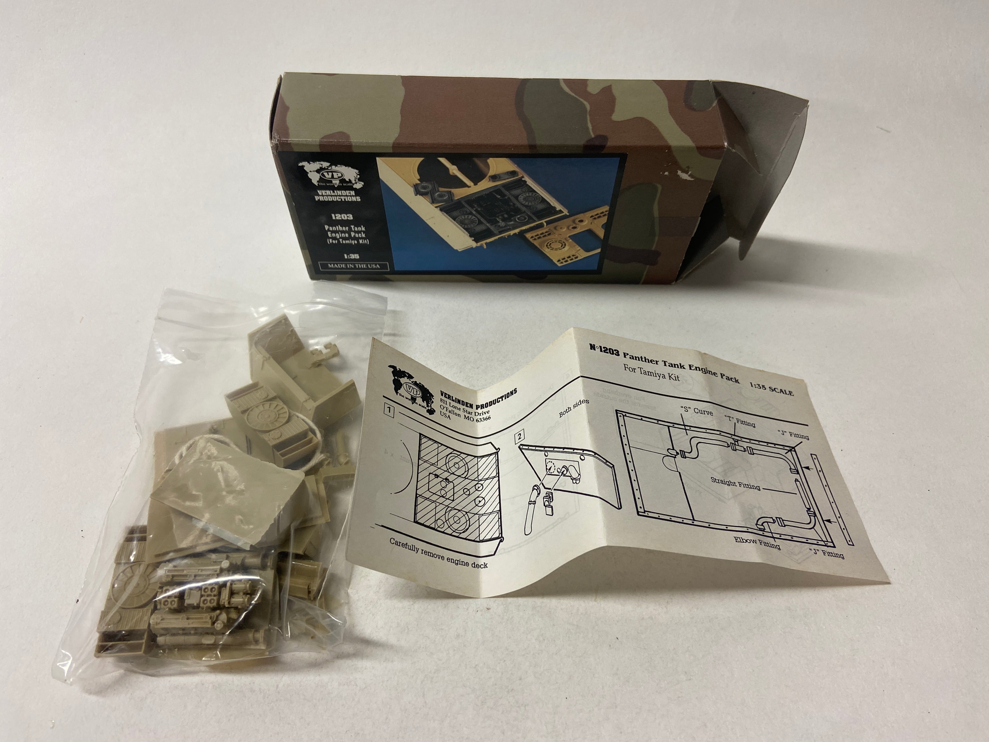 Verlinden Productions 1:35 Panther Tank Engine Pack (For Tamiya Kit) 1203
