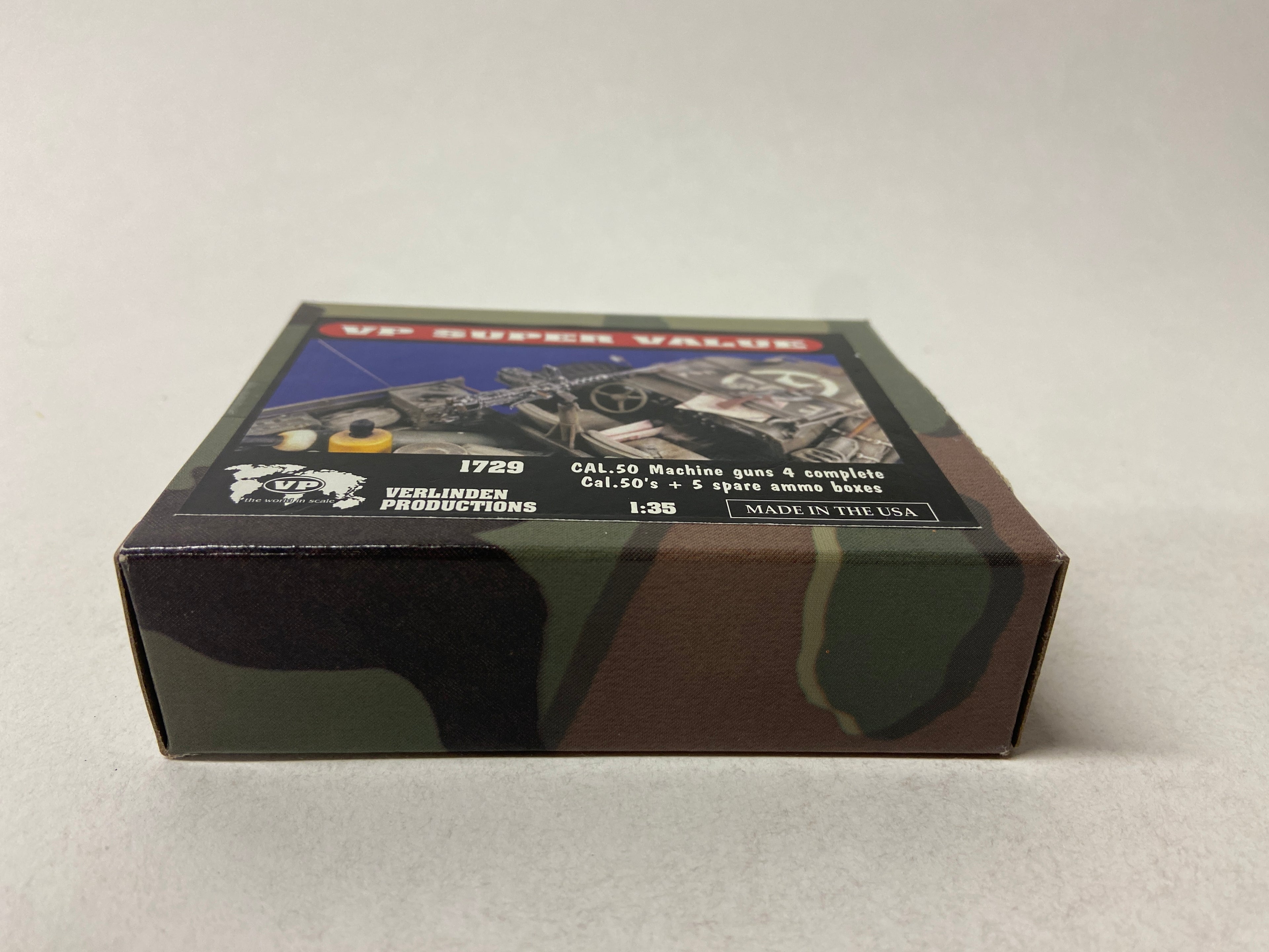 Verlinden Productions 1:35 Cal .50 Machine guns 4 complete Cal. 50's + spare ammo boxes 1729